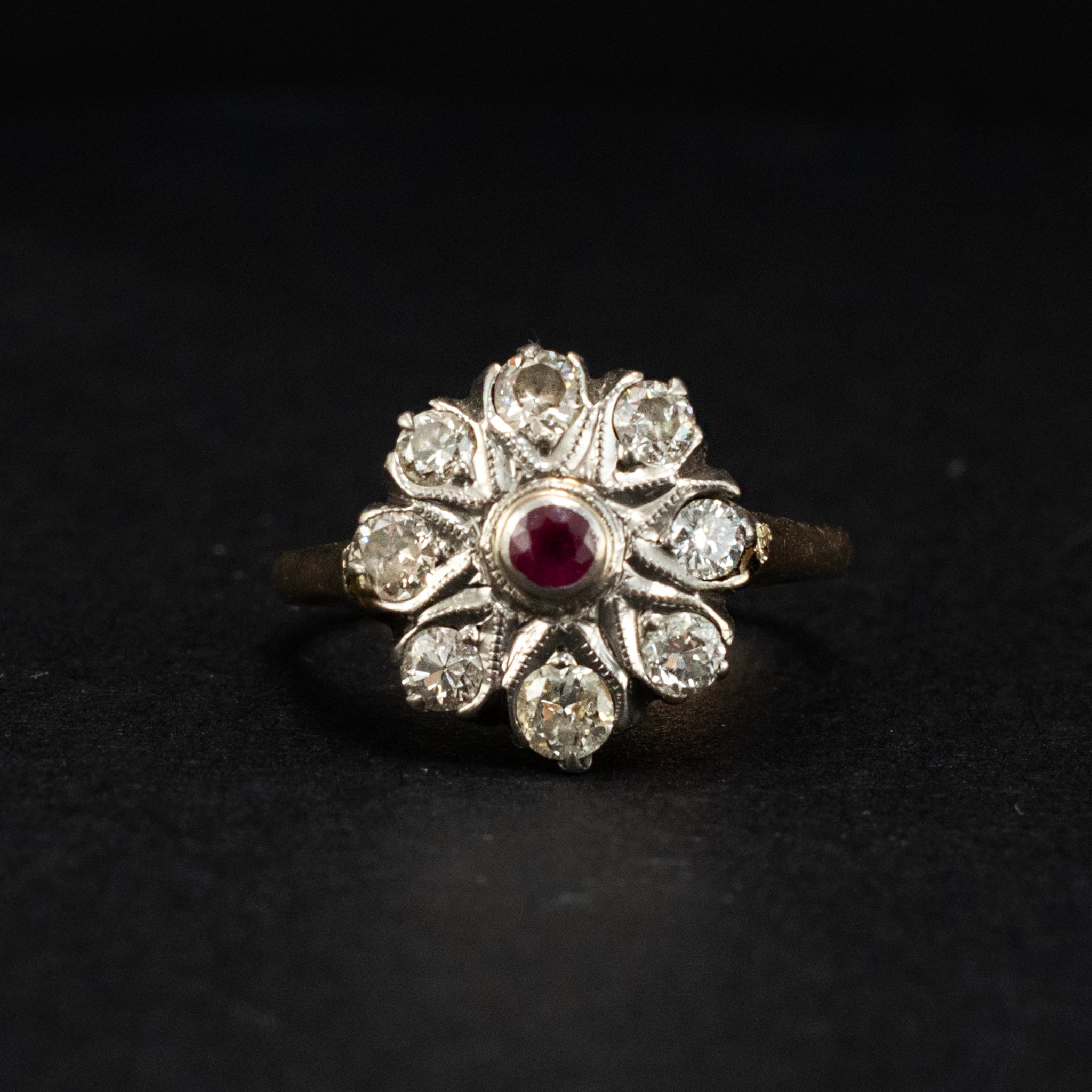 Cocktail & Statement Ring PT 14KY Cocktail Victorian 213674 DJP Jewelers & Luxury Buyers