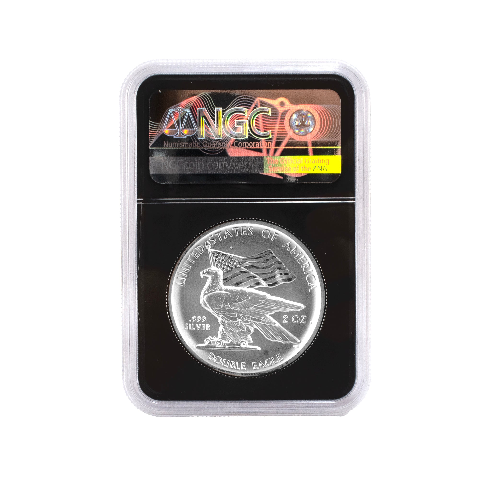 2022 NGC Reserve PF 70 2oz Fine Silver Mercanti High Relief Double Eagle Coin