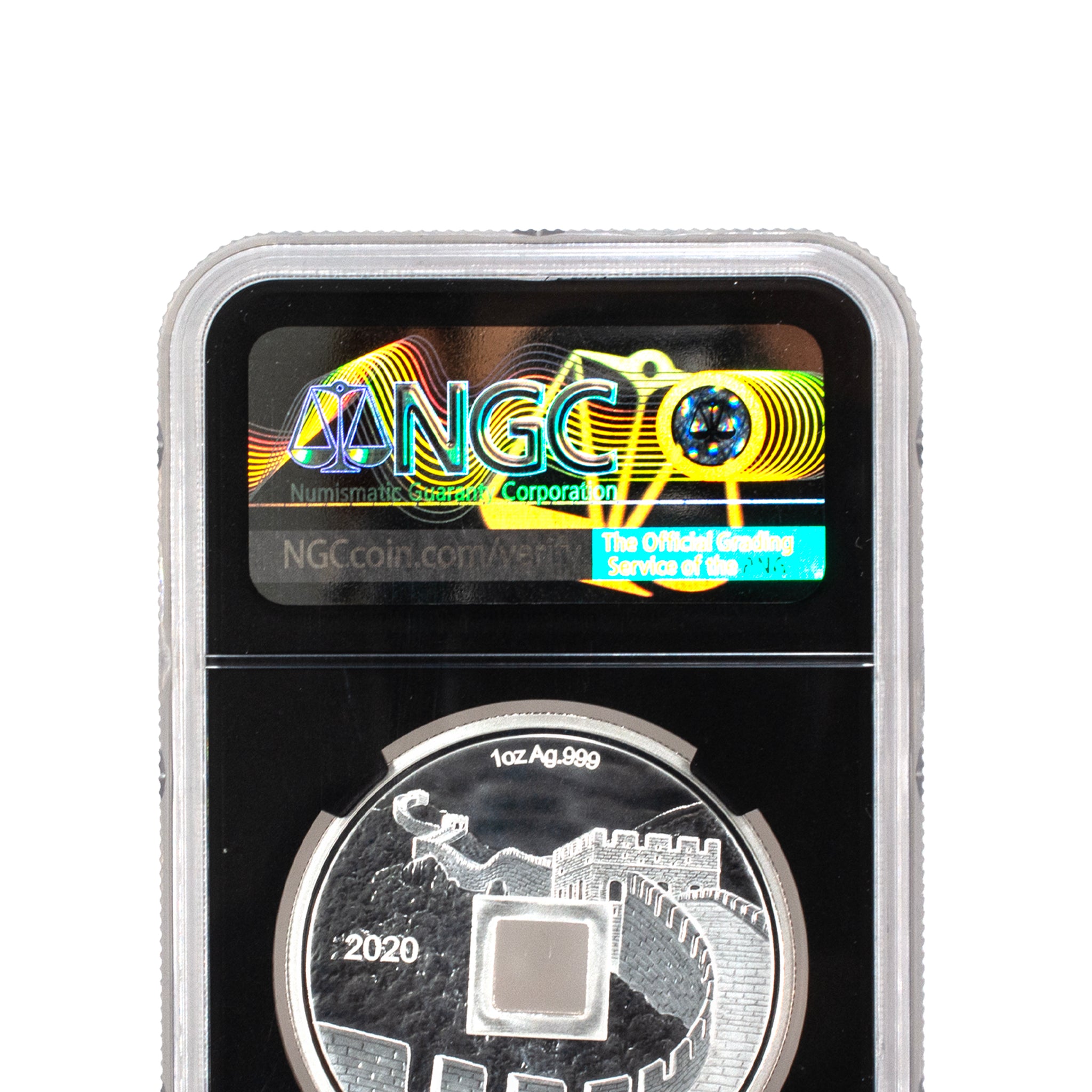 2020 China 1OZ White Tiger NGC PF 70 Ultra Cameo Fine Silver Medal Coi