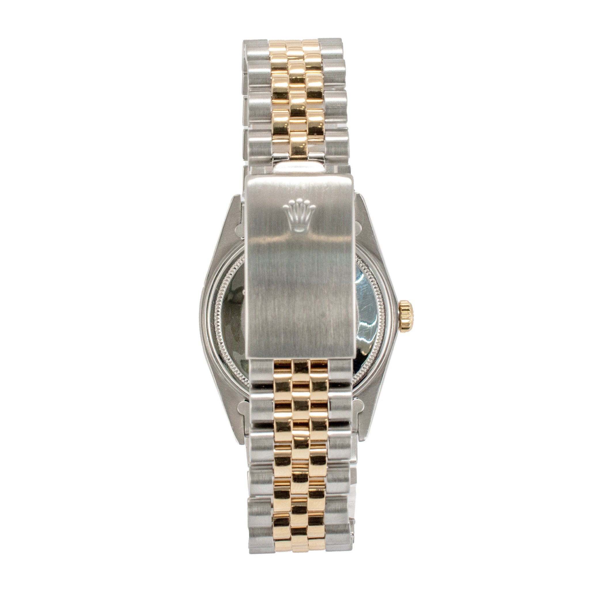 Rolex Datejust 36MM 16013 Gold Dial Jubilee Fluted 18K Yellow Gold Steel Watch