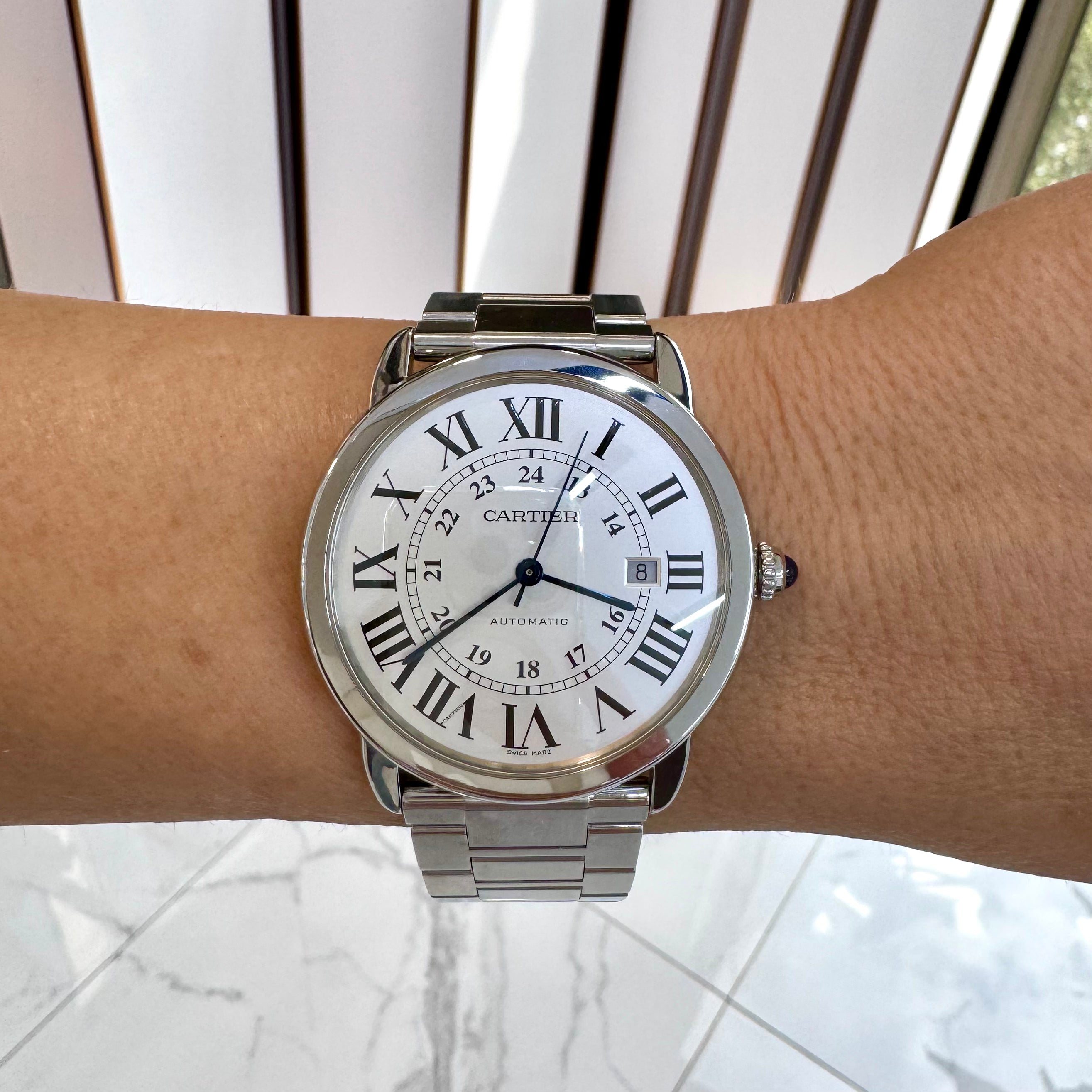 2020 Cartier Ronde Solo 42MM W6701011 / 3802 Stainless Steel Automatic Watch