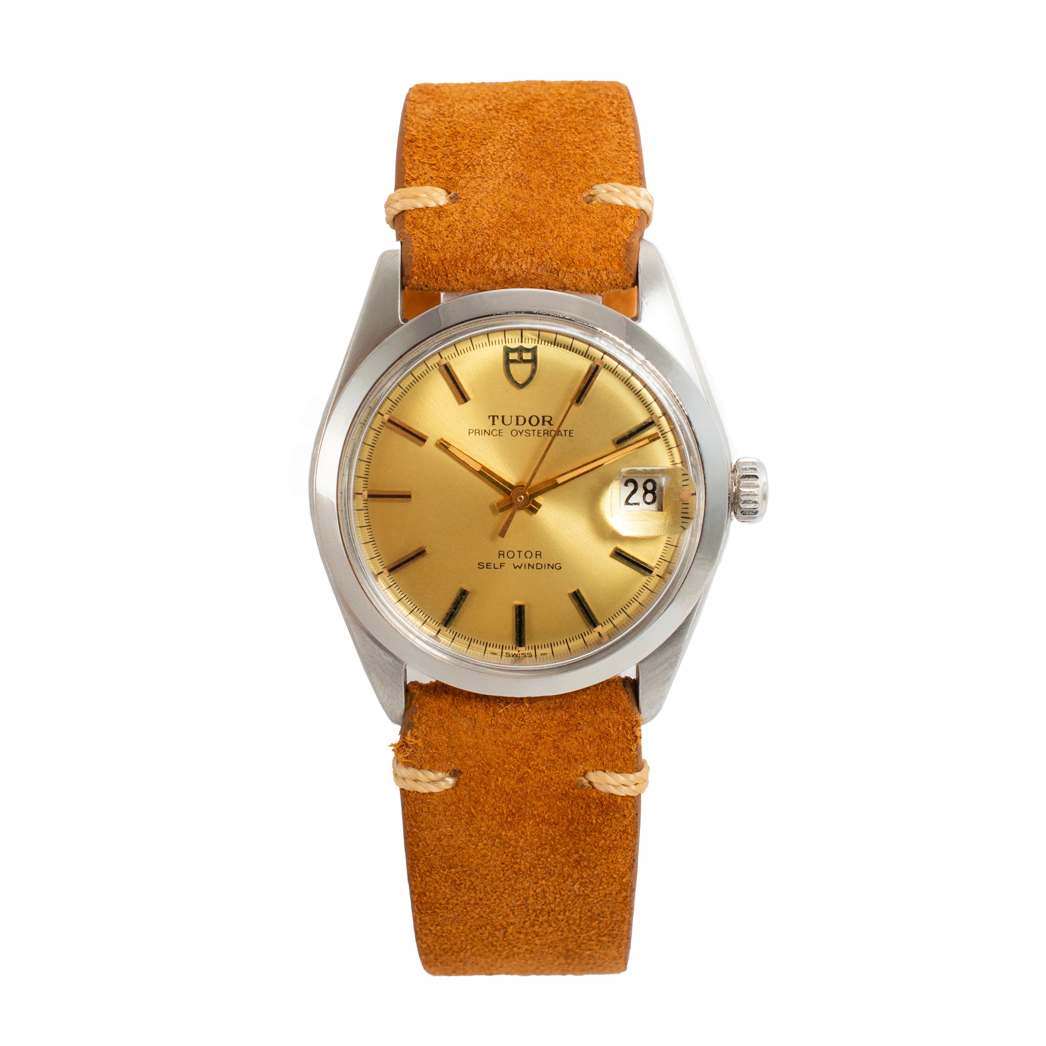 Vintage 1980 Tudor Prince Oysterdate 34MM 90501 Staainless Steel Automatic Watch