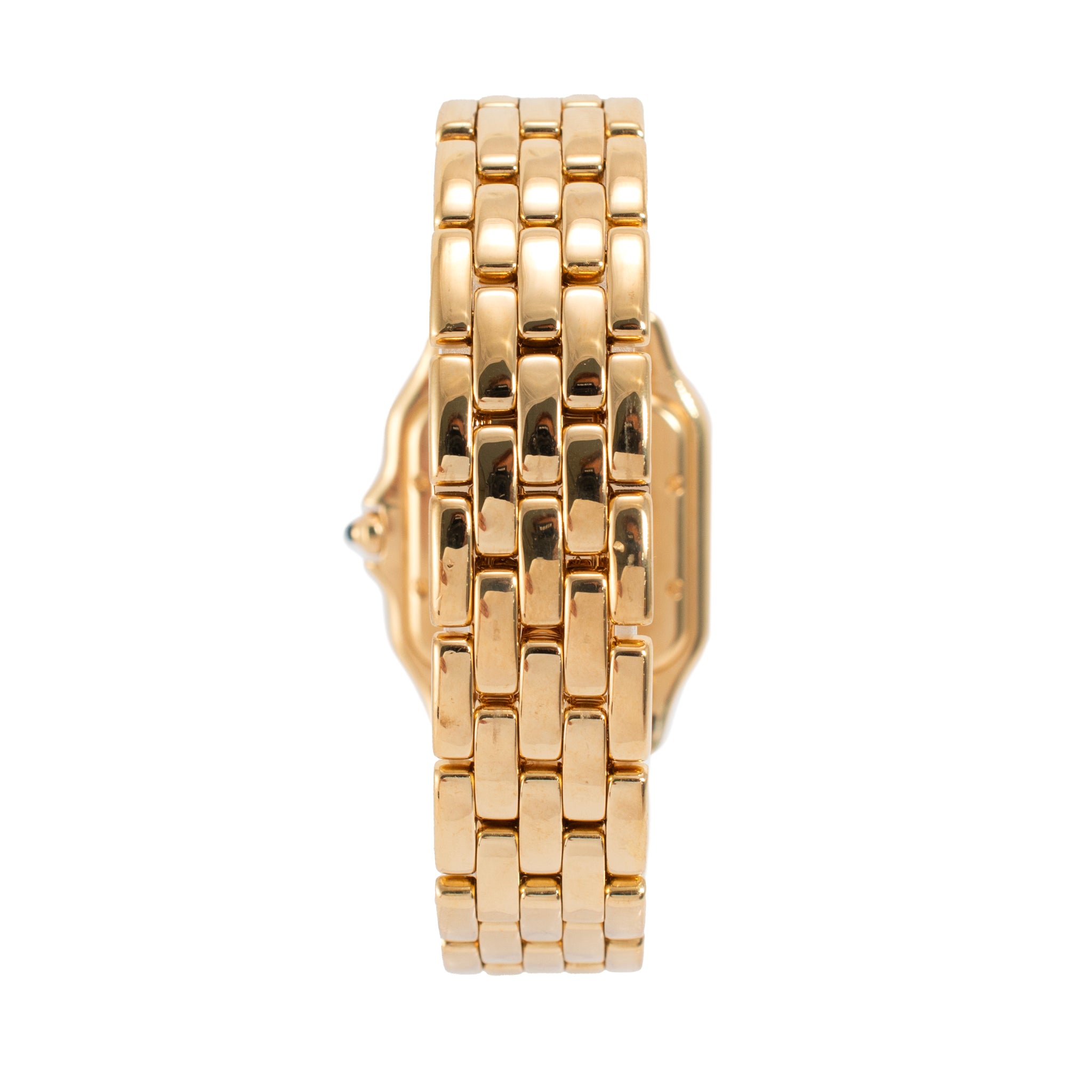 Cartier Panthere Medium Size 27MM 8839 18K Yellow Gold White Roman Quartz Watch