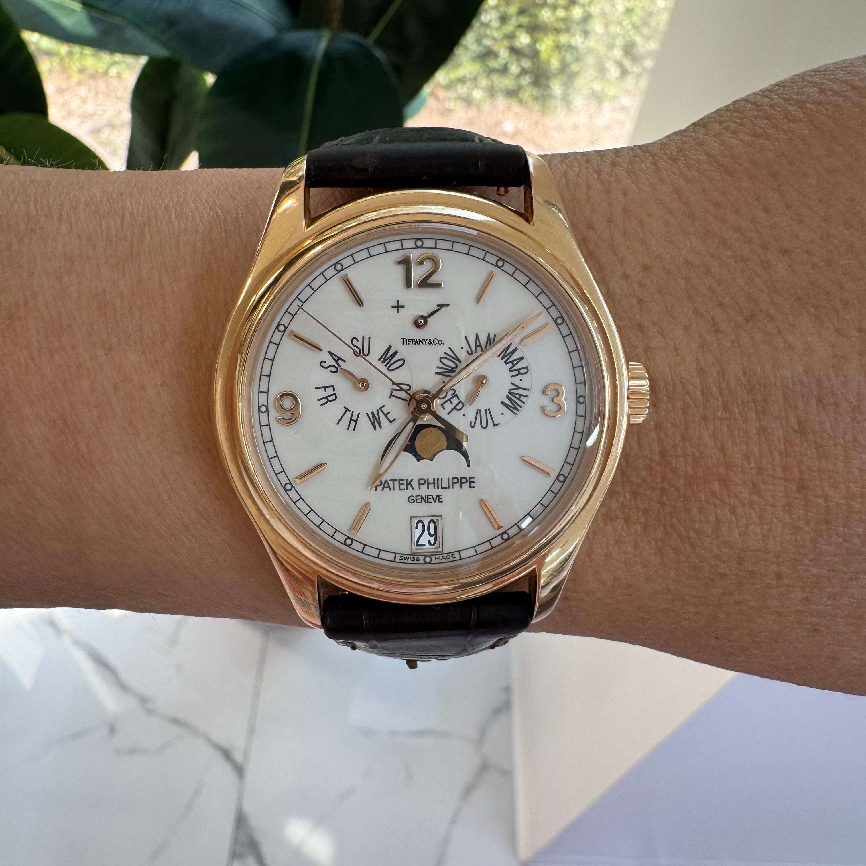 Patek Philippe Tiffany & Co. Dial Annual Calendar 39MM 5146R-001 Rose Gold Watch
