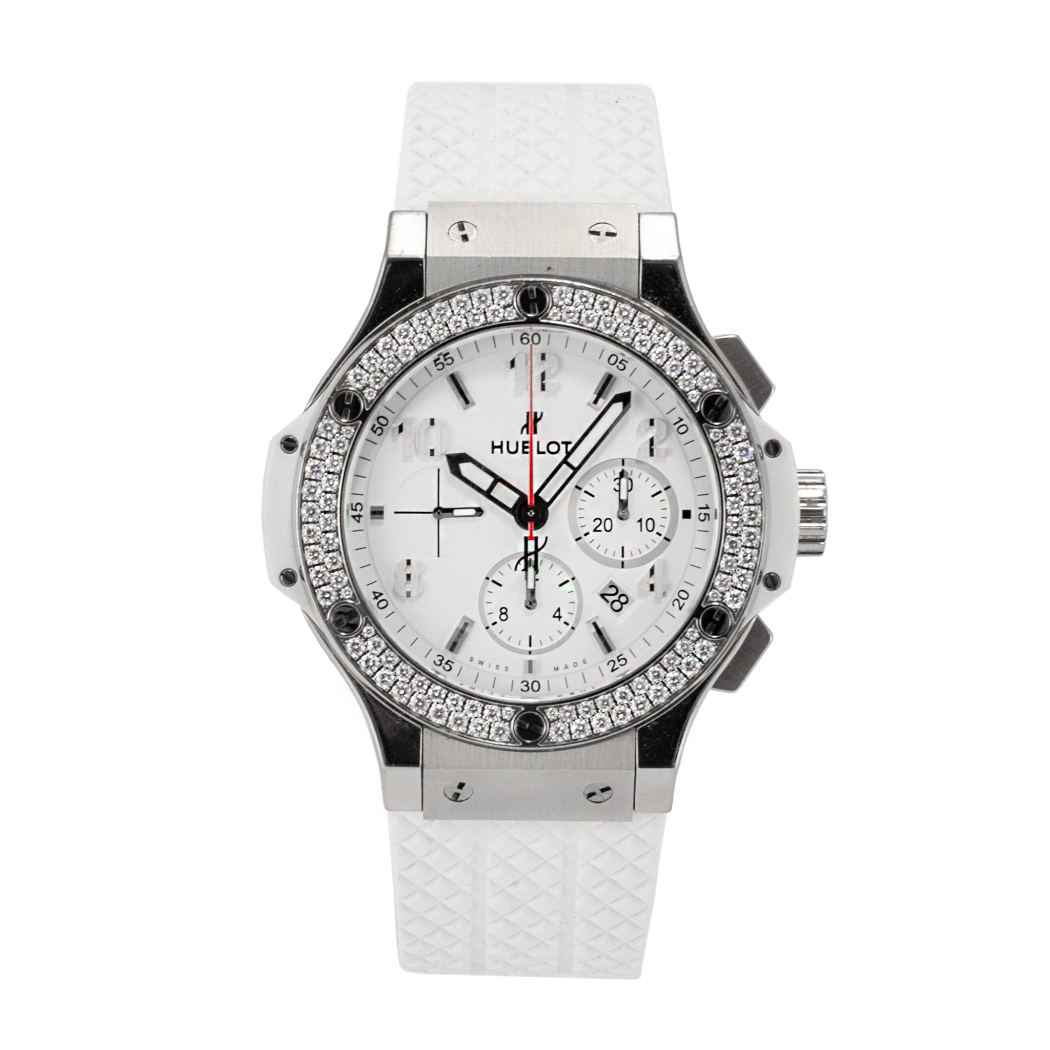 Hublot Big Bang St. Moritz 44 MM 301.SE.030.RW.114 Diamond Bezel Steel Watch