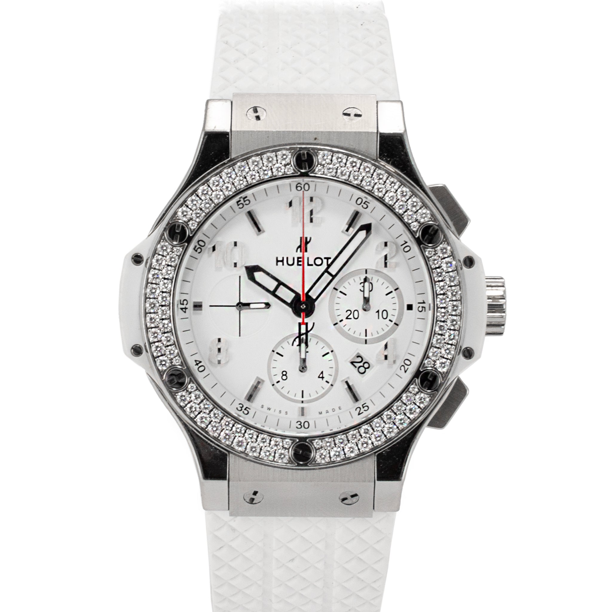 Hublot Big Bang St. Moritz 44 MM 301.SE.030.RW.114 Diamond Bezel Steel Watch