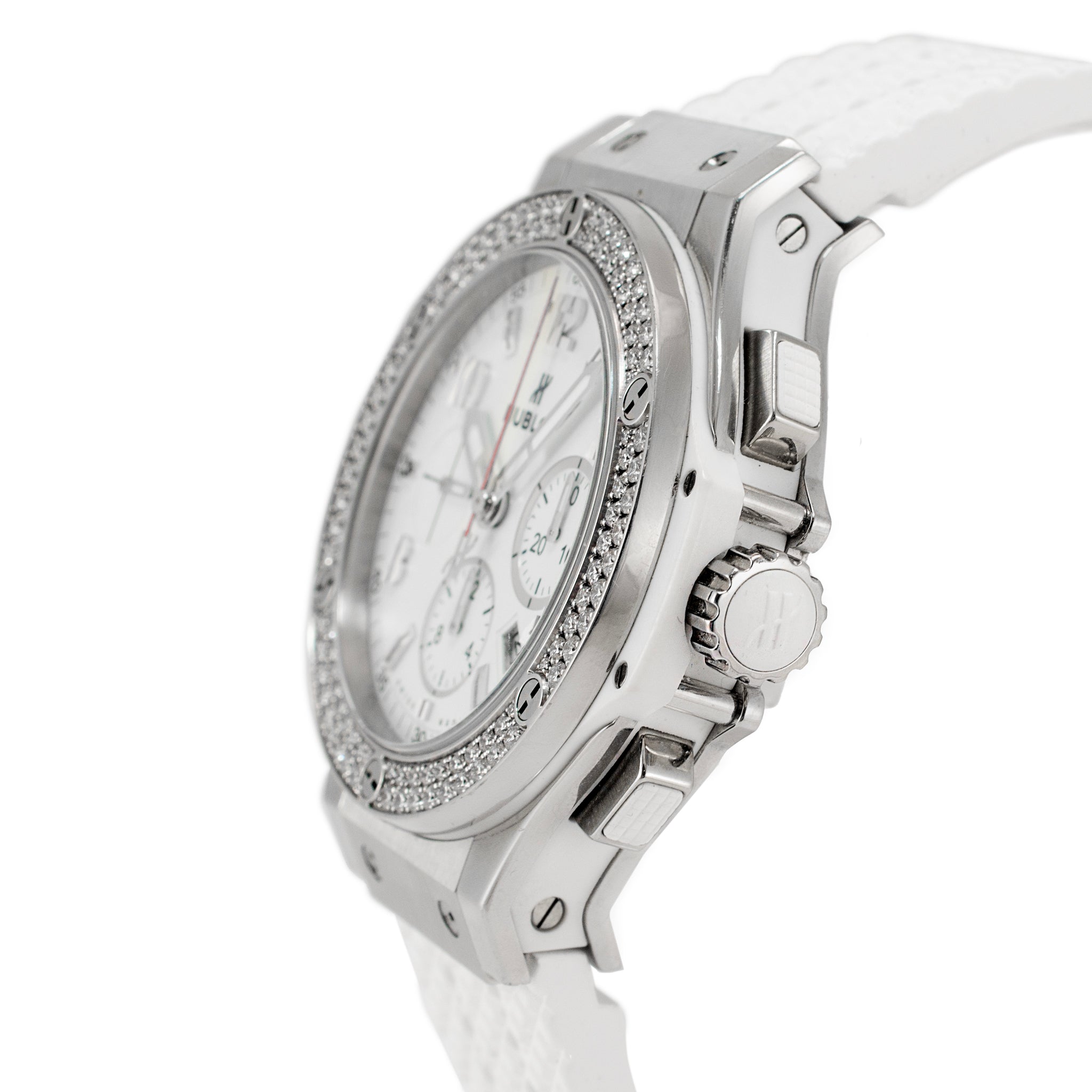 Hublot Big Bang St. Moritz 44 MM 301.SE.030.RW.114 Diamond Bezel Steel Watch
