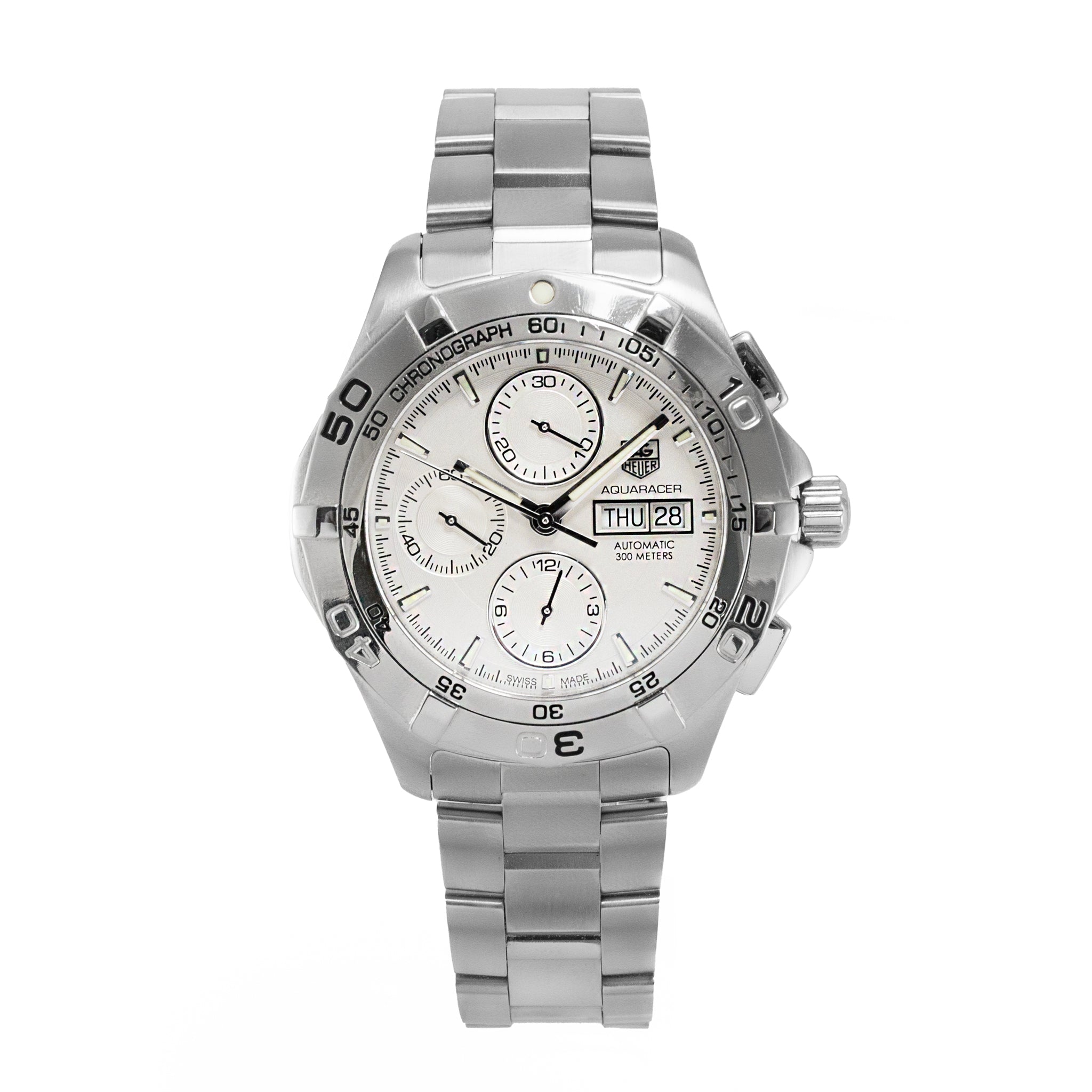 TAG Heuer Aquaracer Chronograph 43MM CAF2011 300M Steel Automatic Watch