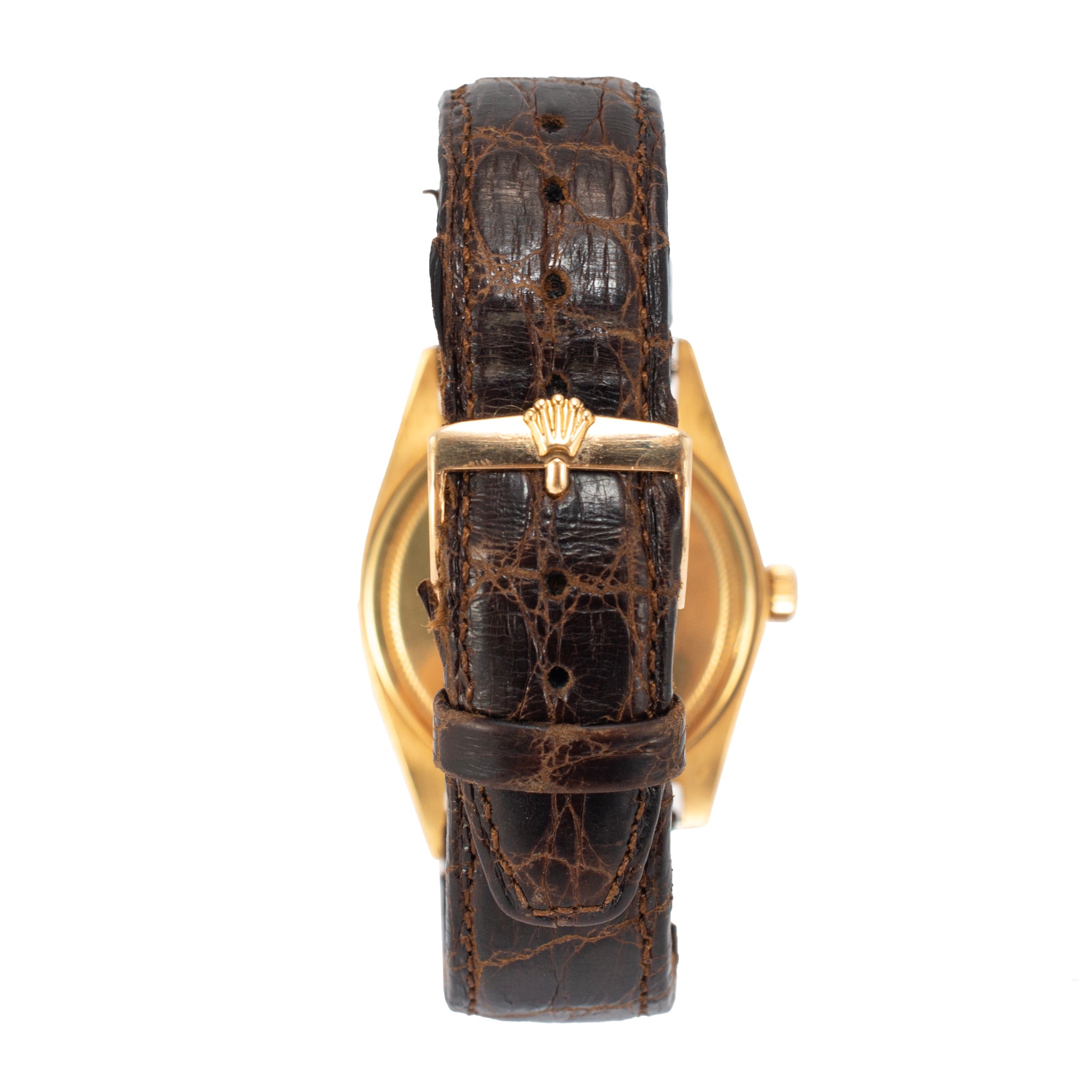 Vintage Rolex Datejust Turn-O-Graph Oyster Thunderbird 36MM 1625 Bark Gold Watch