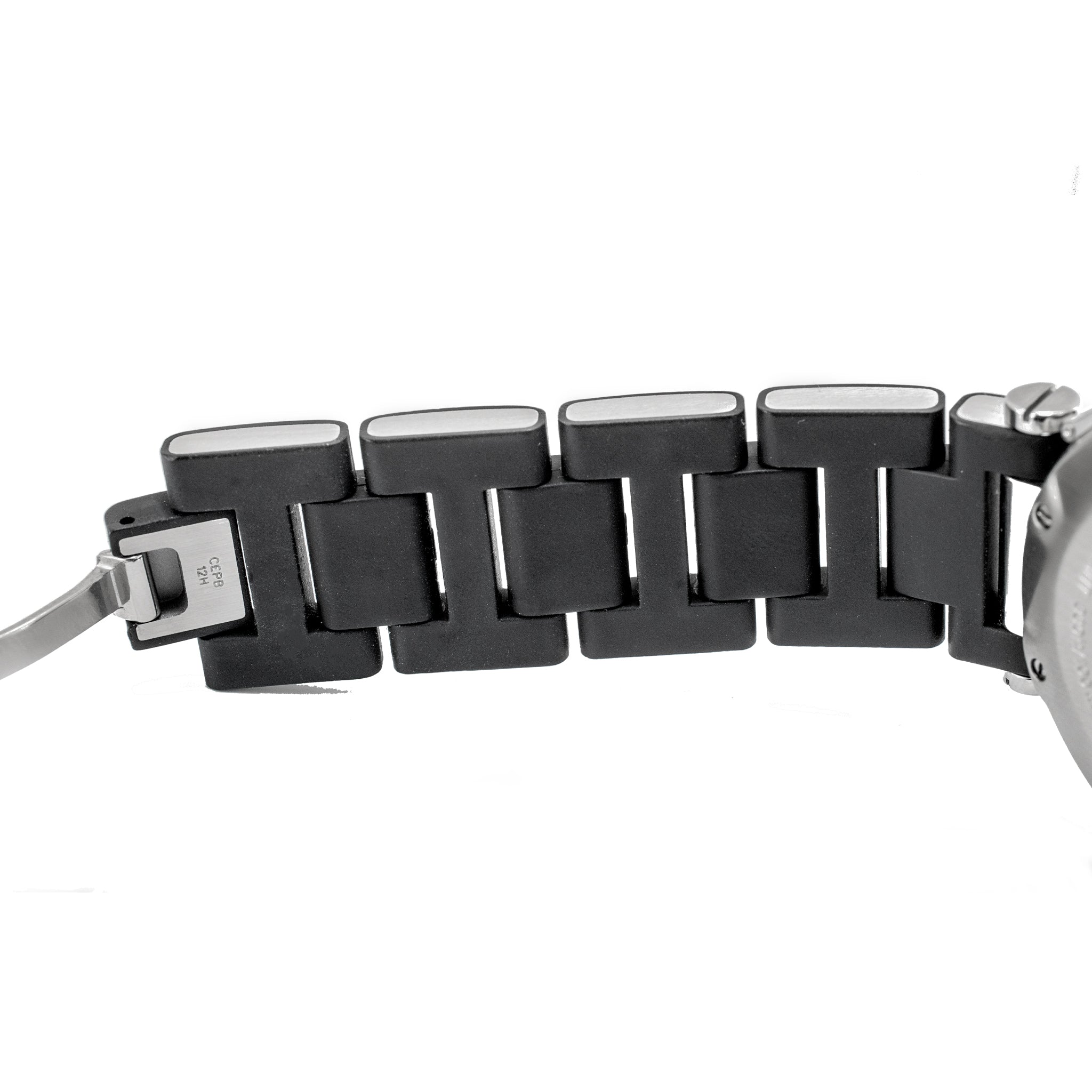 Cartier Pasha Seatimer 33MM 3025 Black Rubber Stainless Steel Quartz Watch