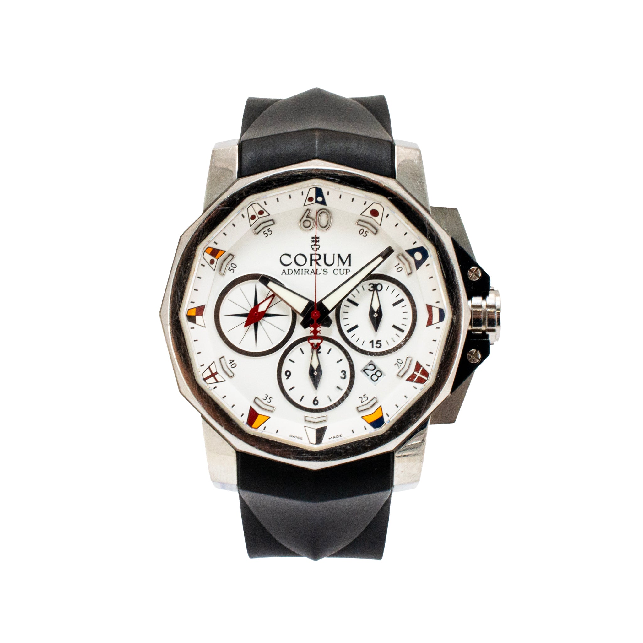 Corum Admiral’s Cup Challenge 44MM 01.0007 Steel Chronograph Automatic Watch