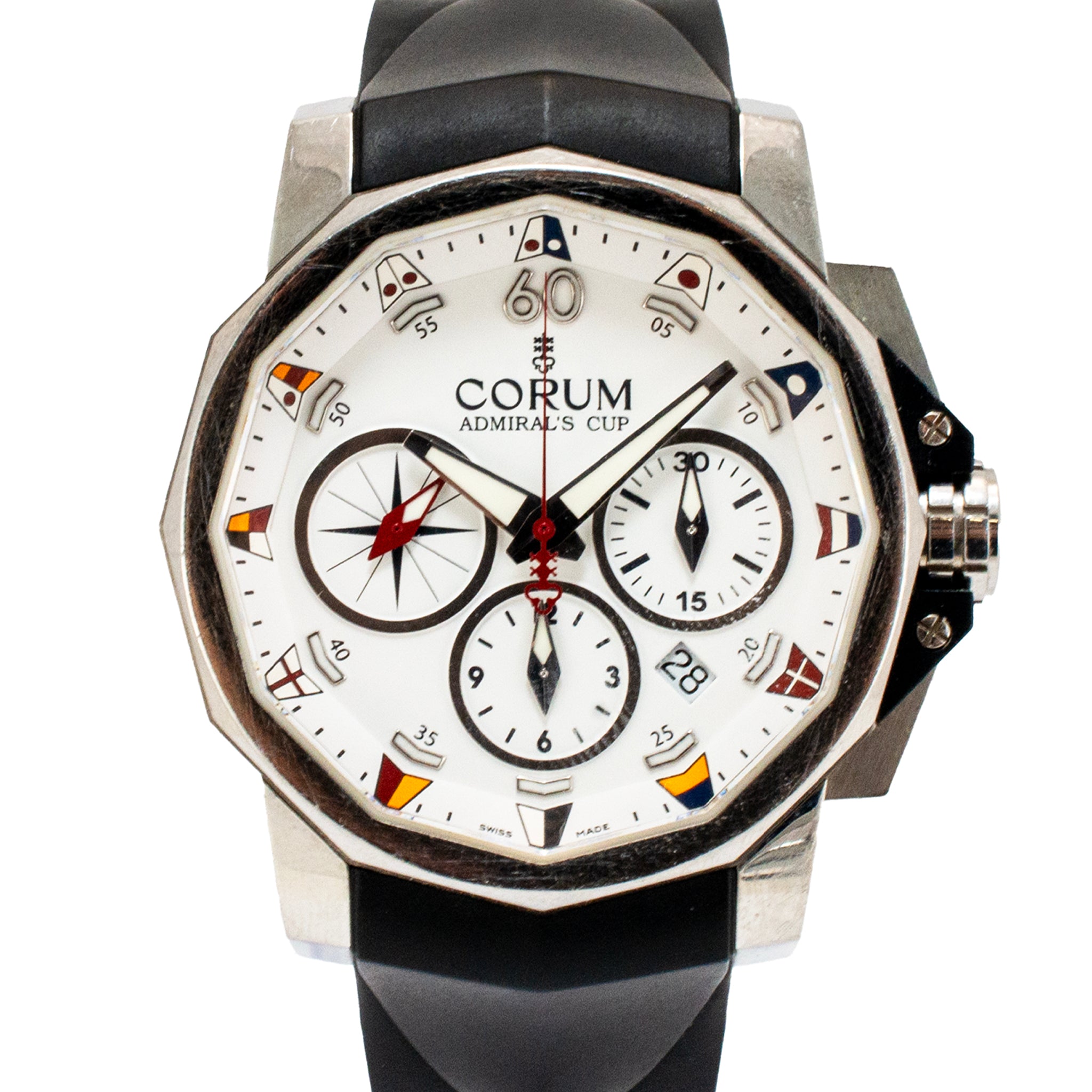 Corum Admiral’s Cup Challenge 44MM 01.0007 Steel Chronograph Automatic Watch