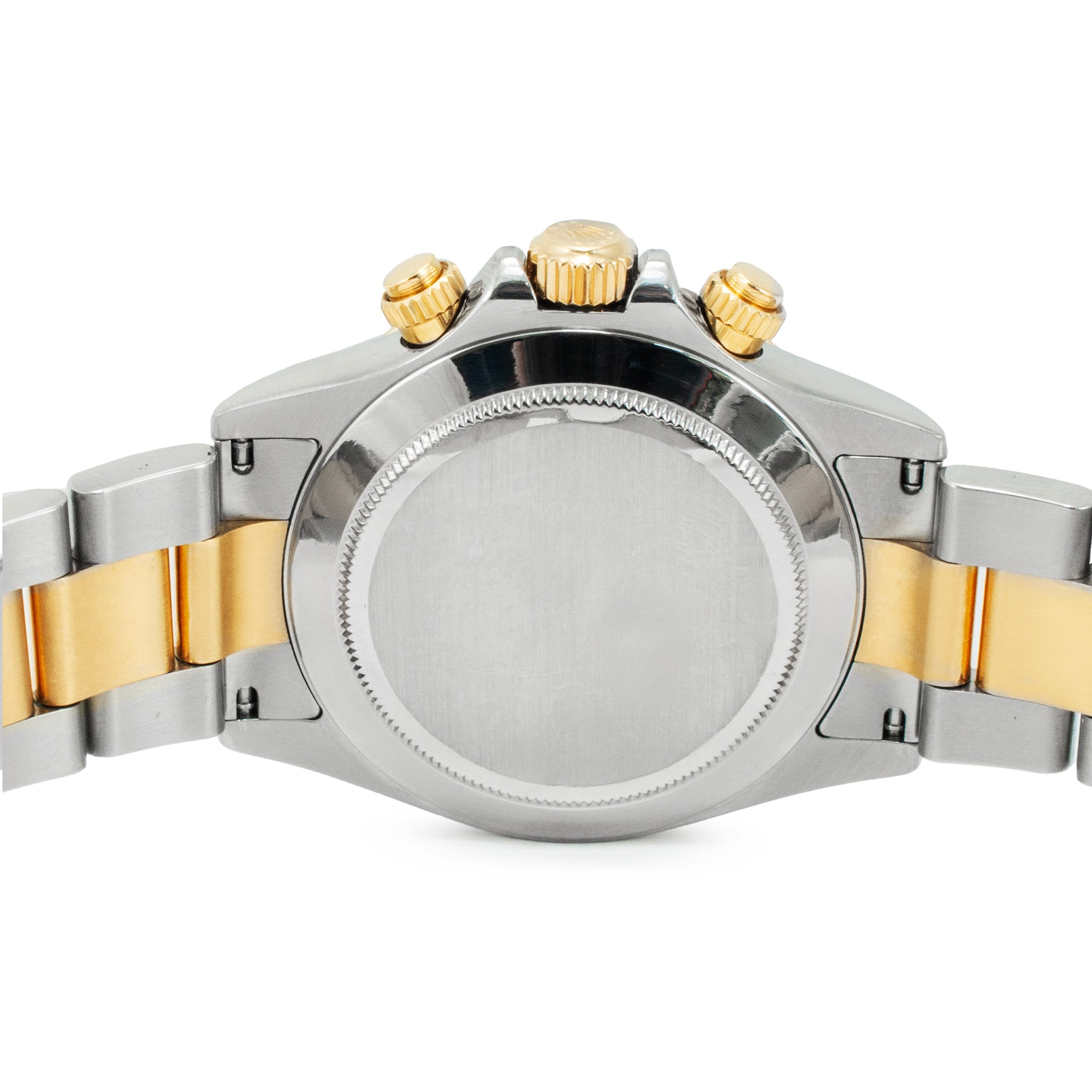 2007 Rolex Daytona Cosmograph 40MM 116523 Champagne Dial Oyster Gold Steel Watch