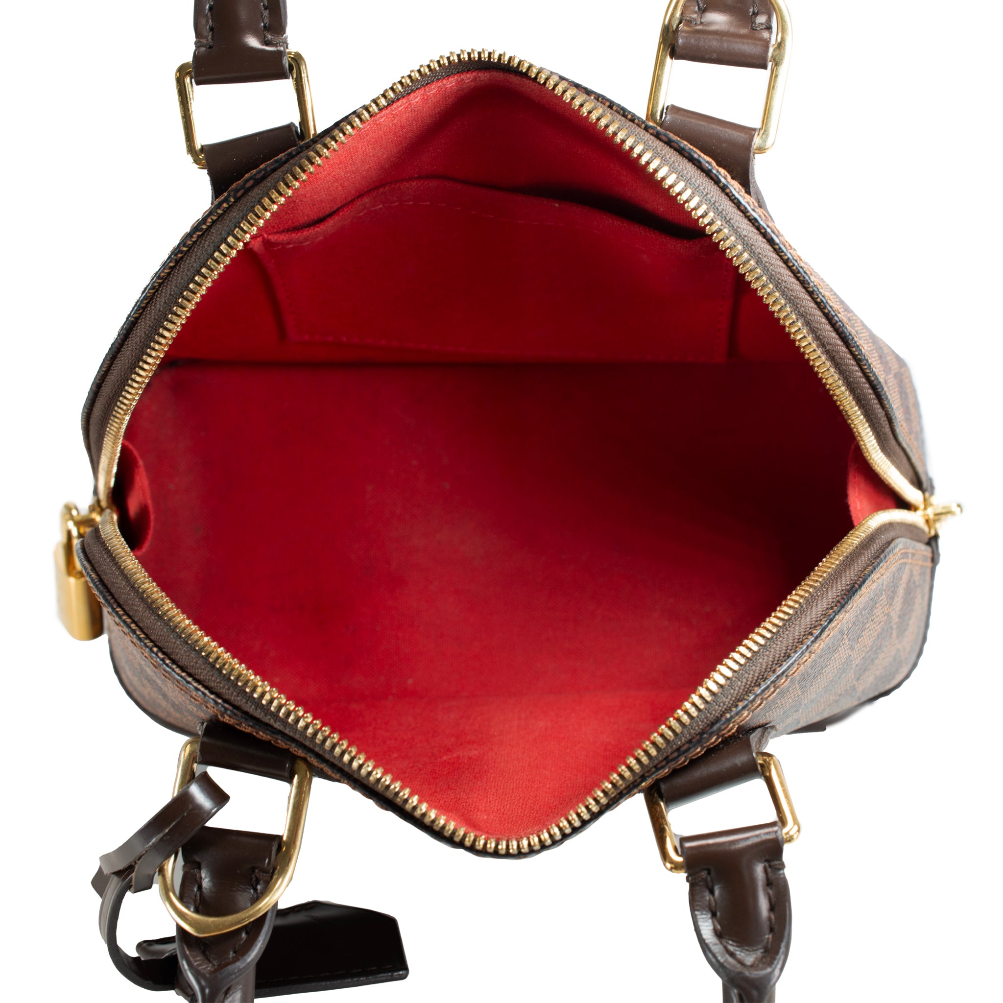 Louis Vuitton Alma BB N40606 Damier Ebène Canvas Crossbody Bag