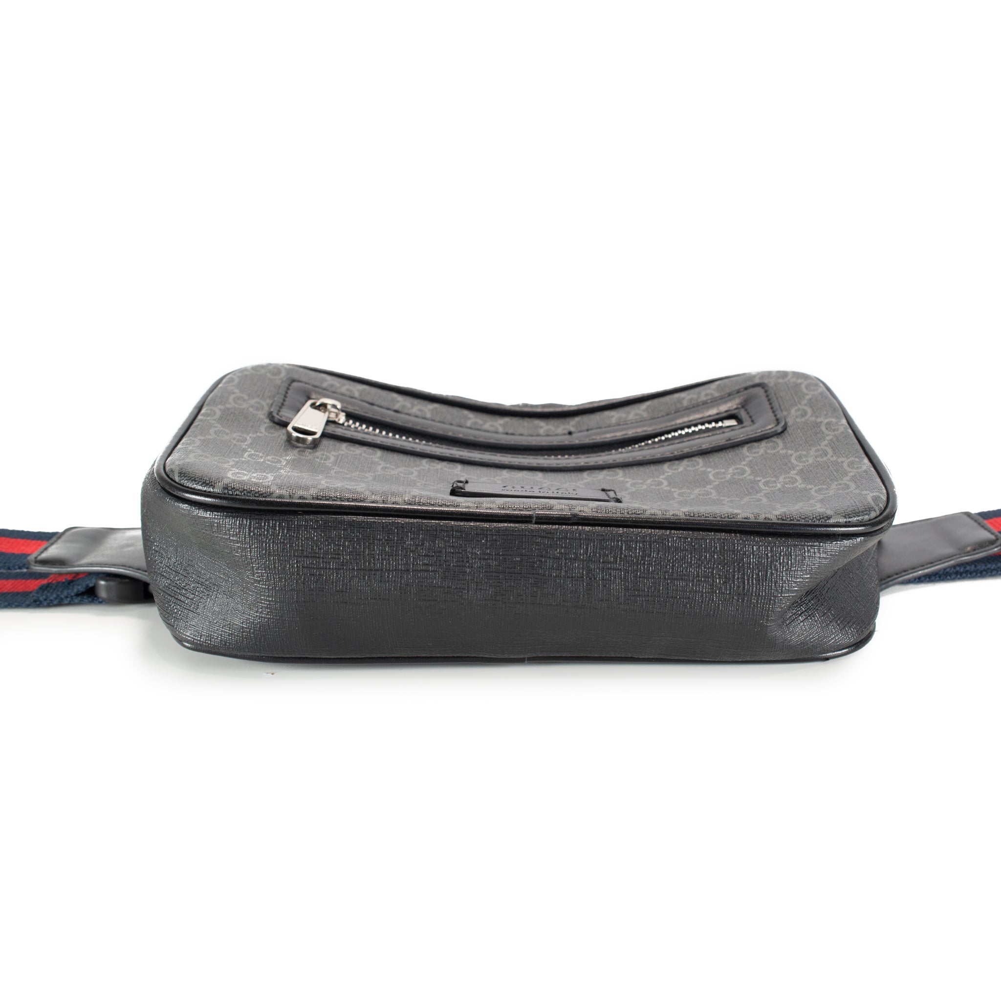GUCCI ポシェット Gucci GG Supreme Black Canvas 474293 Belt Bag