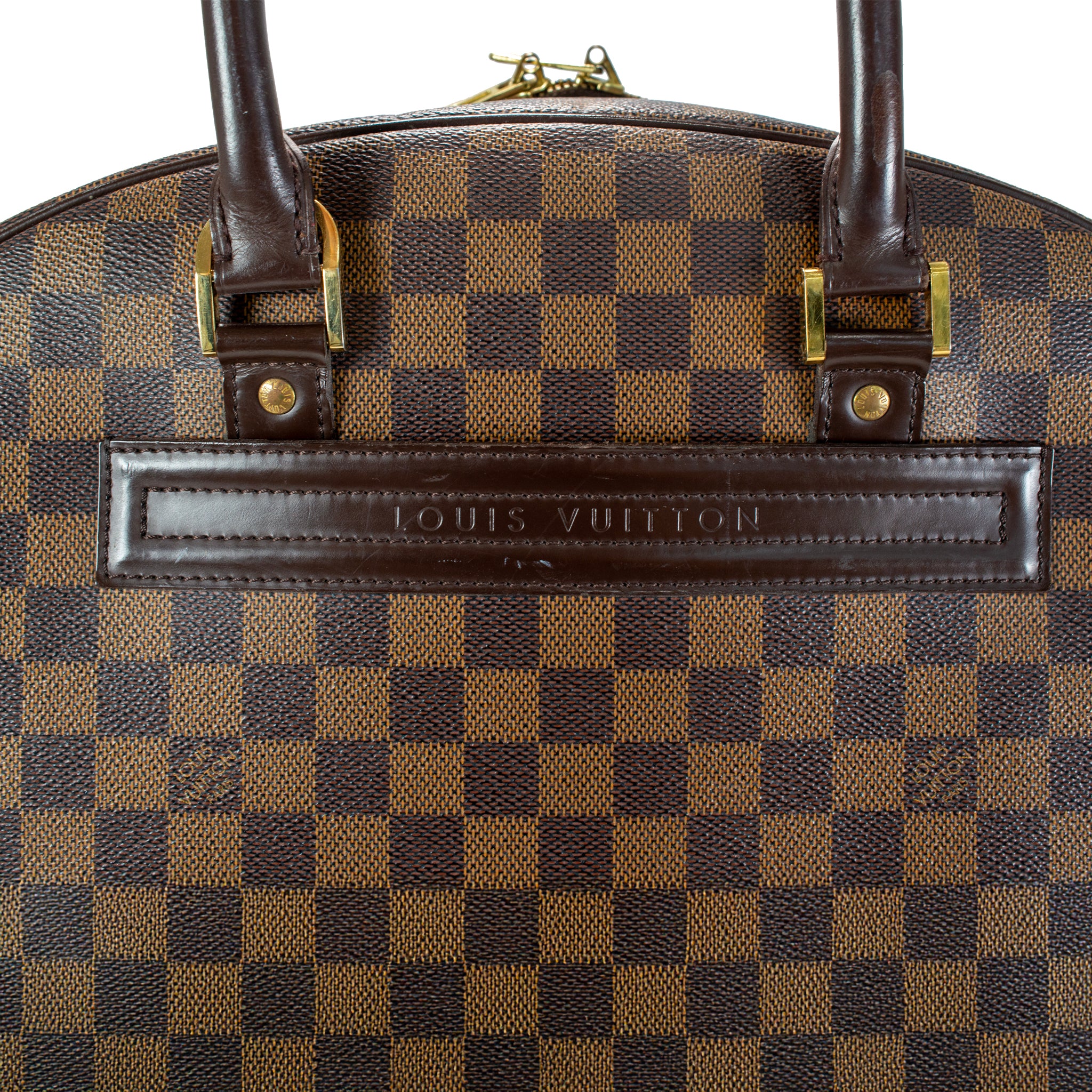 Louis Vuitton Damier Ebene Brown Canvas N41455 Nolita 24 Heures Travel Handbag