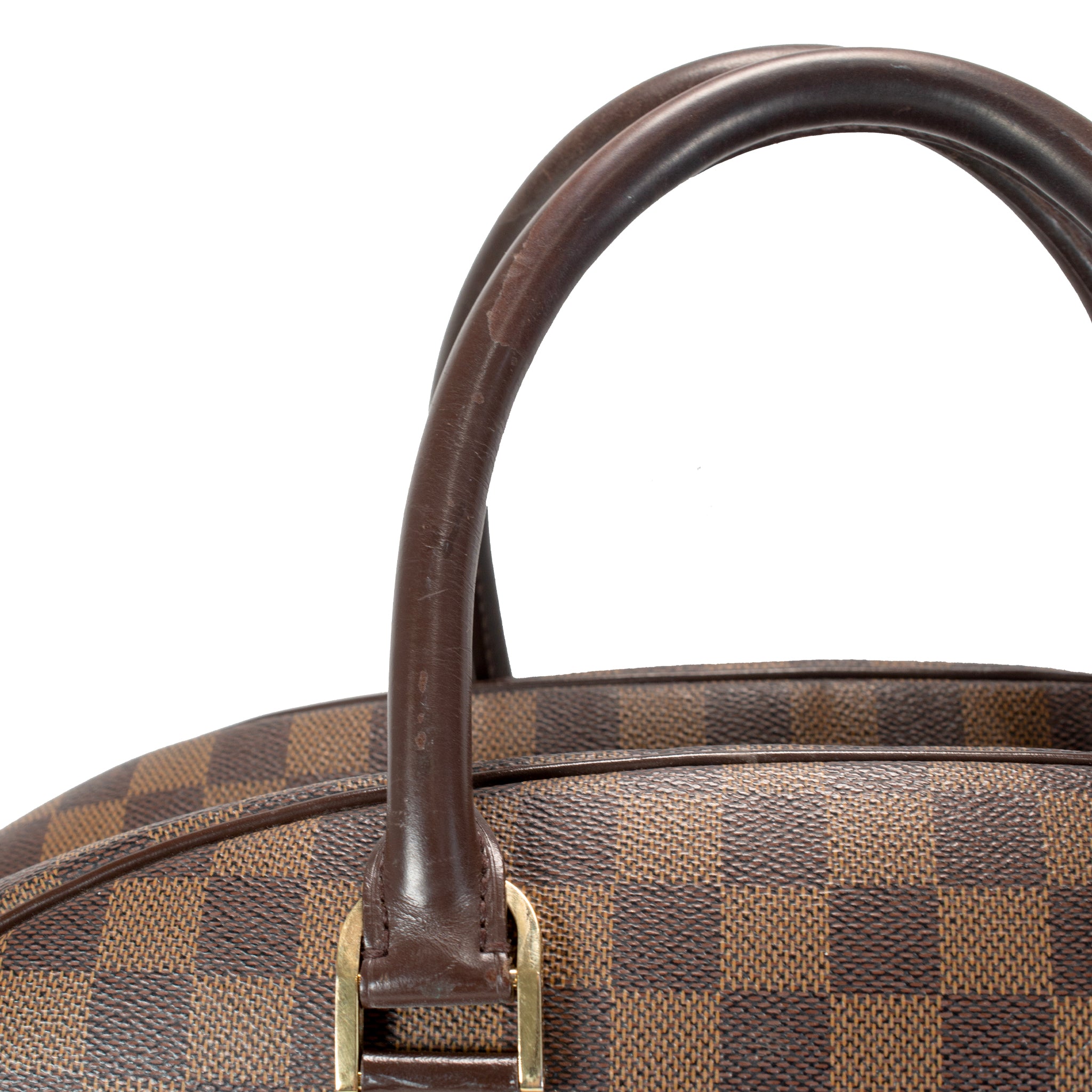 Louis Vuitton Damier Ebene Brown Canvas N41455 Nolita 24 Heures Travel Handbag