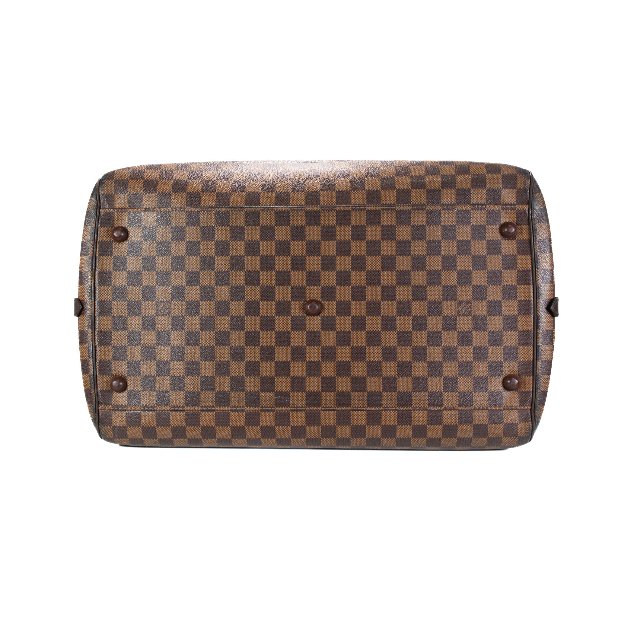 Louis Vuitton Damier Ebene Brown Canvas Ribera GM Satchel Weekender Handbag