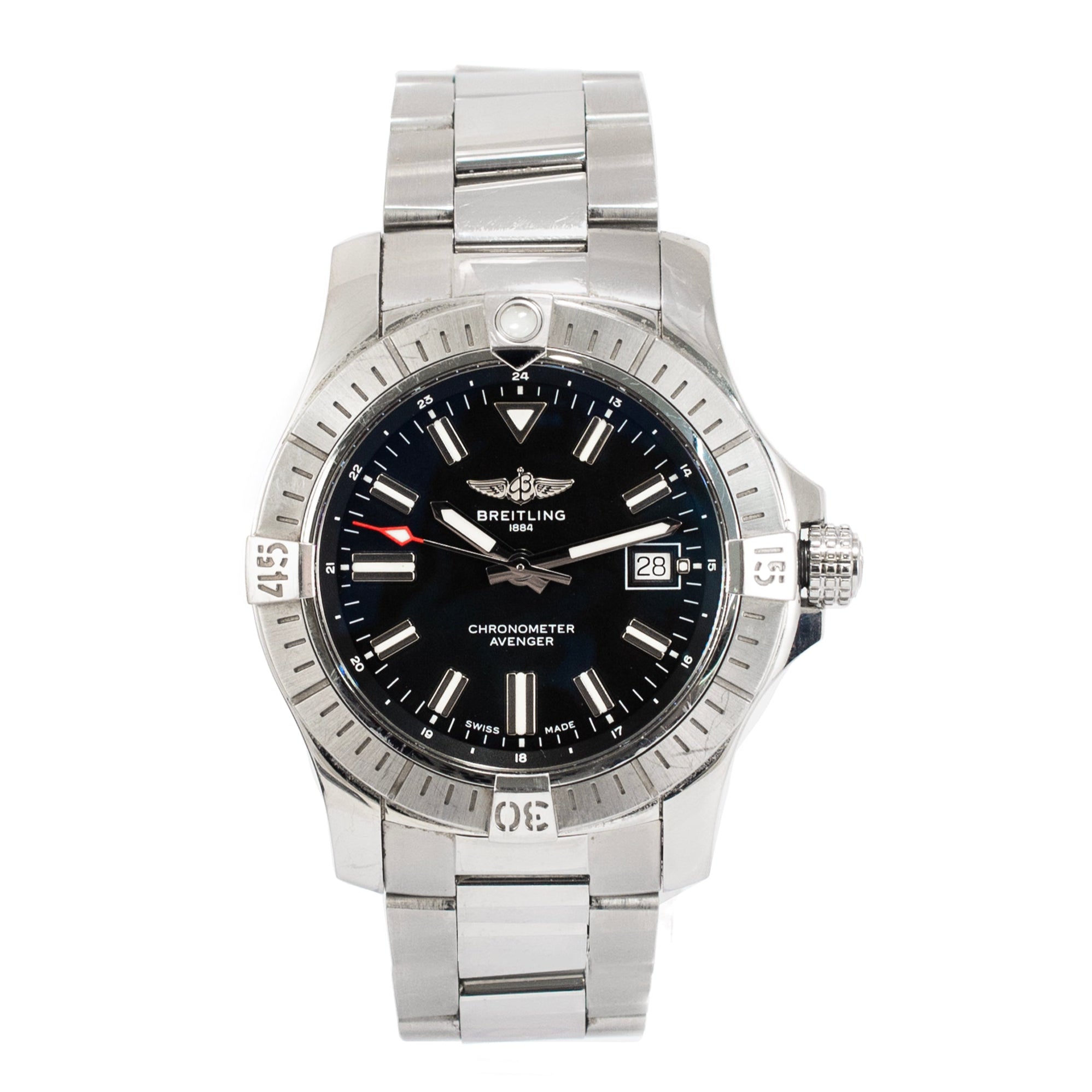Breitling Avenger 43MM A17318101B1A1 Black Dial Stainless Steel Automatic Watch