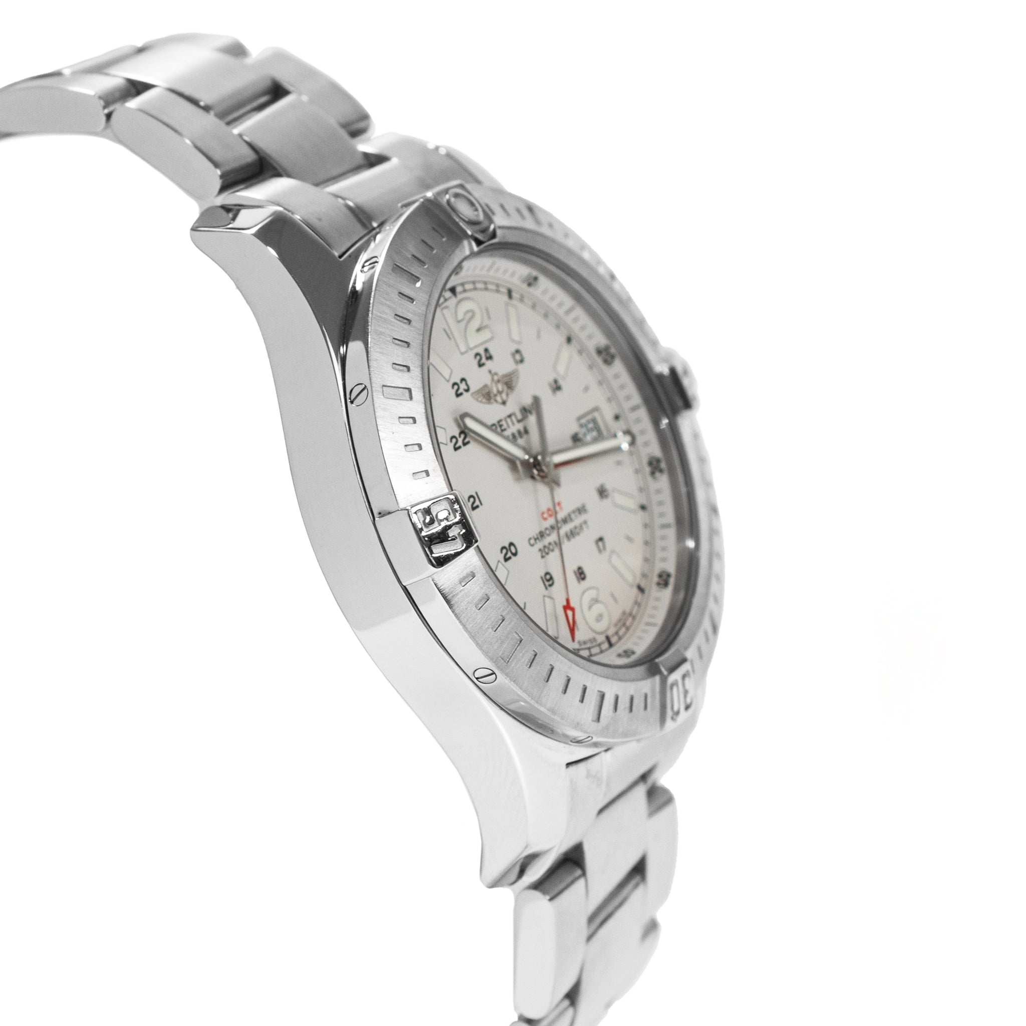 Breitling Colt 44MM A74388 Silver Dial Stainless Steel Quartz Watch
