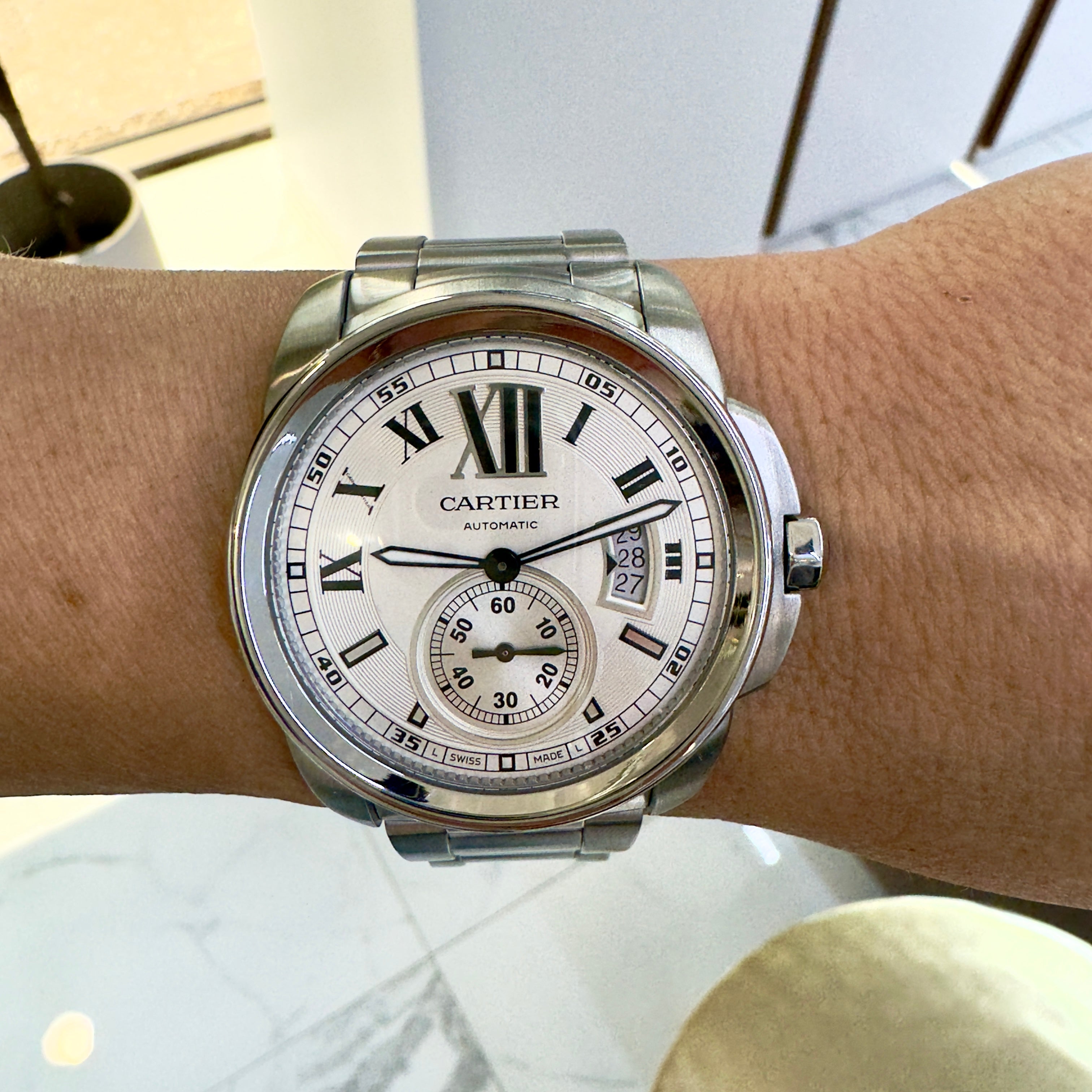 Cartier Calibre de Cartier 42MM 3389 / W7100037 Stainless Steel Automatic Watch