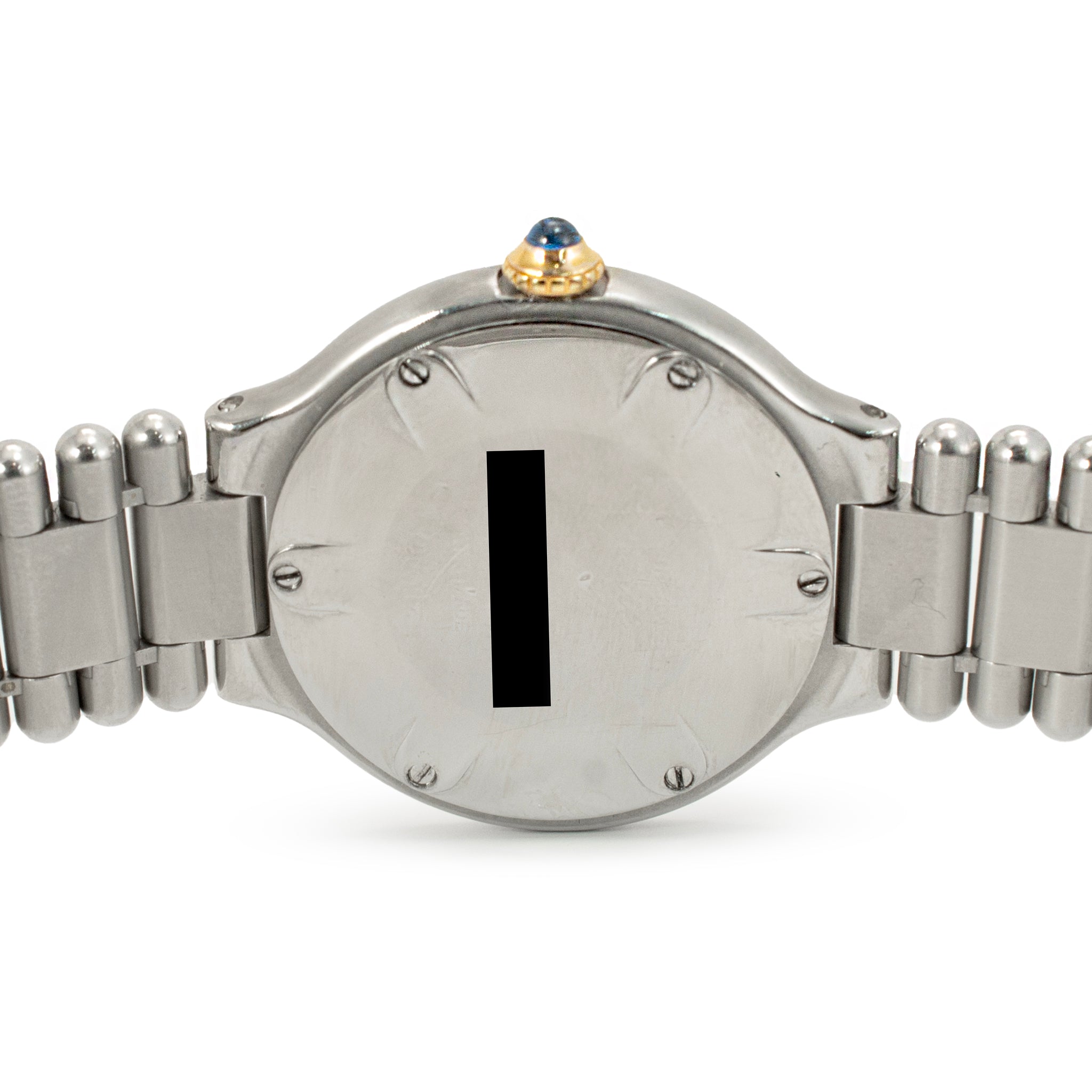 Vintage Cartier 21 Must de Cartier 28MM 125000P 18K Yellow Gold Steel