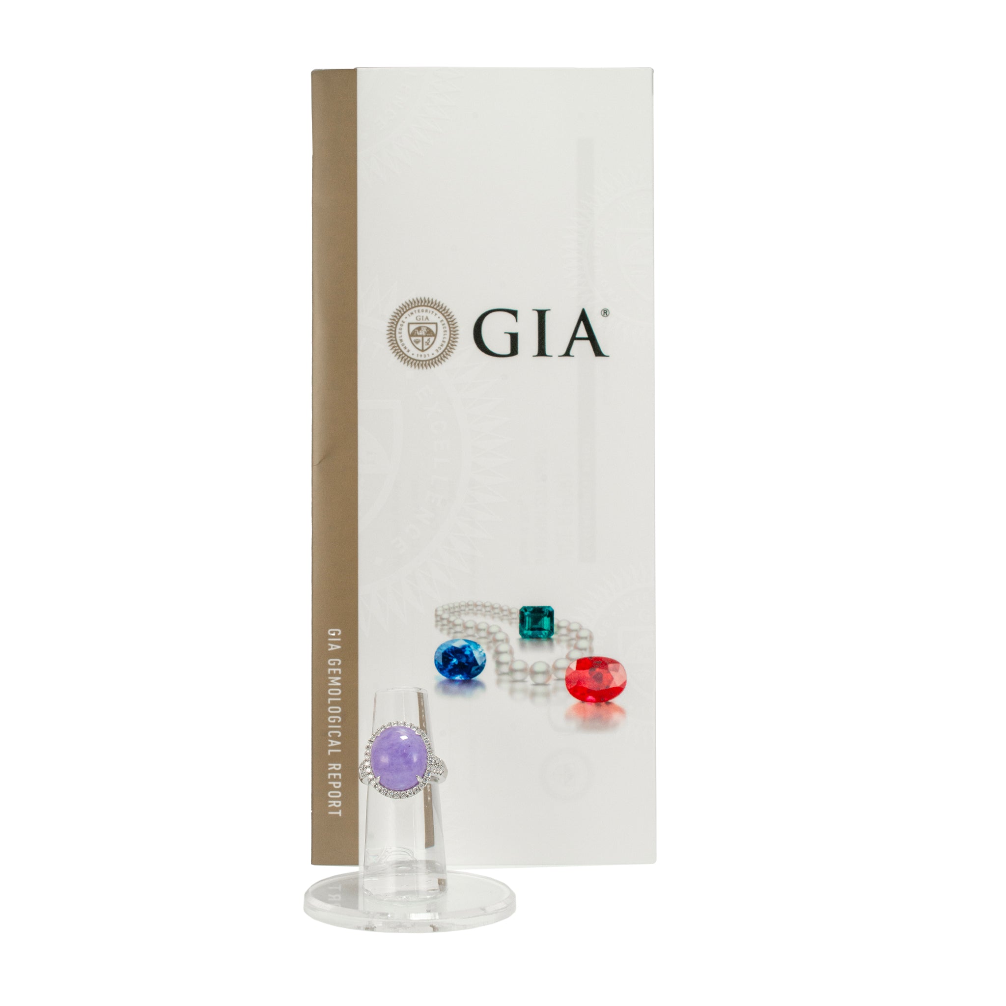 950 Platinum GIA Type a 10.09ct Purple Jade Halo Diamond Cocktail Ring Pendant