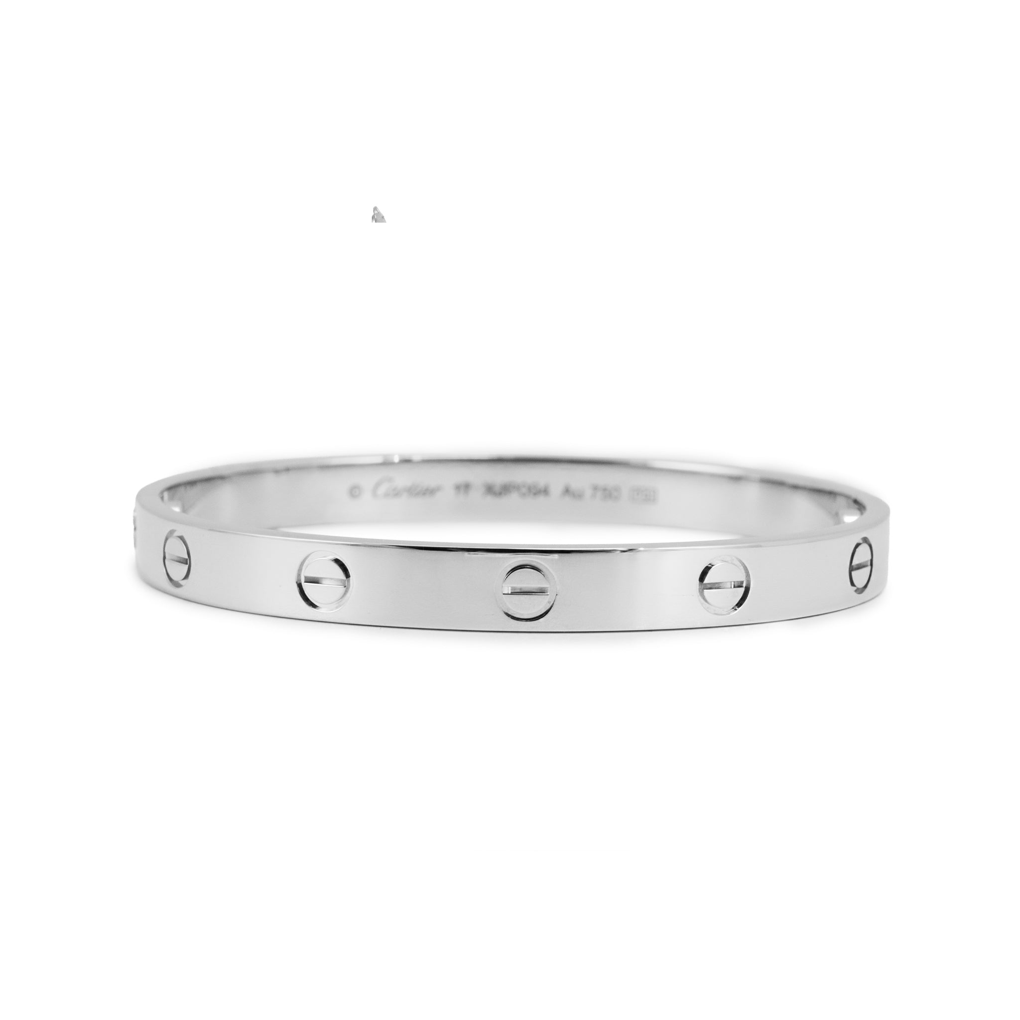 Cartier Classic Model 18K White Gold Iconic Love Bangle Bracelet