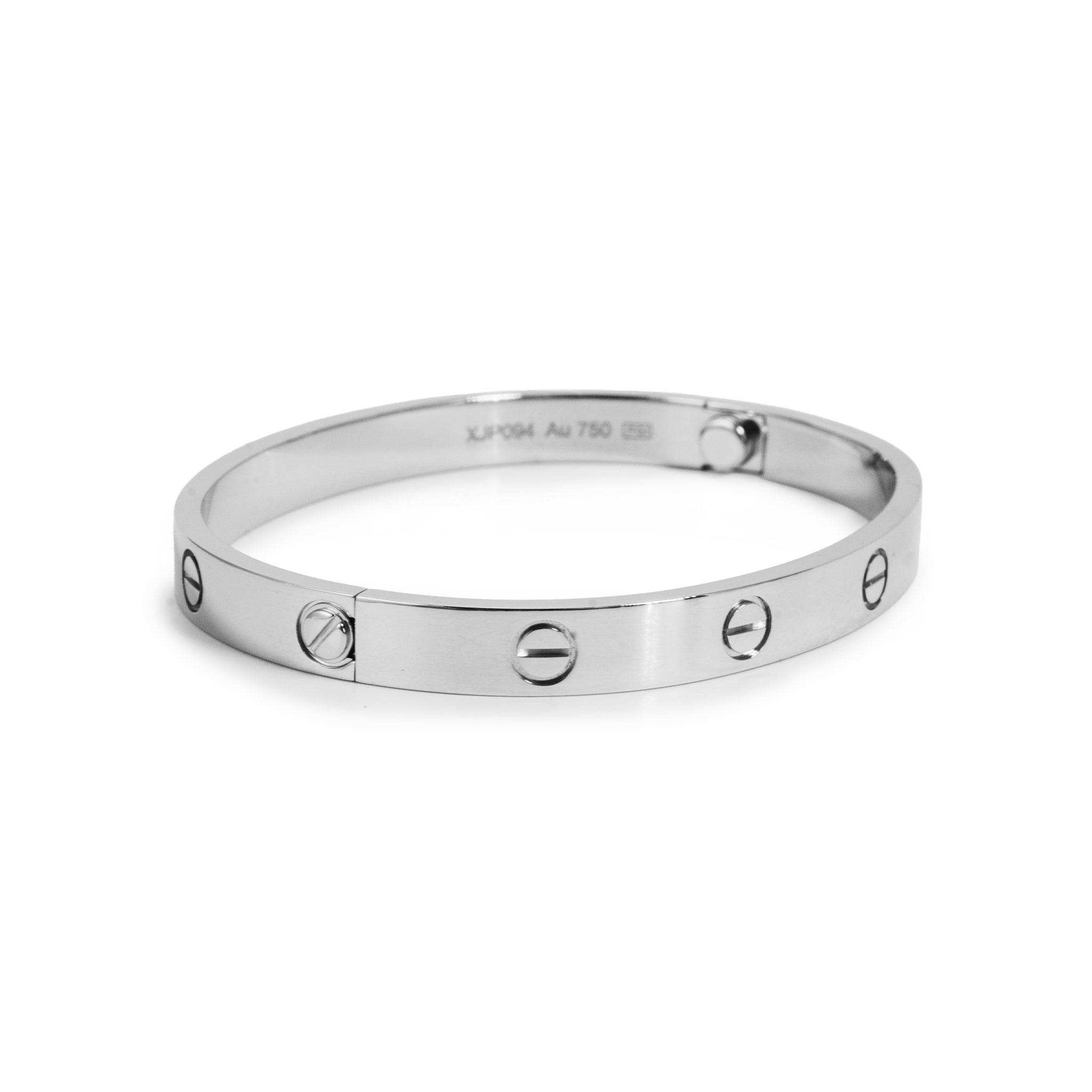 Cartier Classic Model 18K White Gold Iconic Love Bangle Bracelet