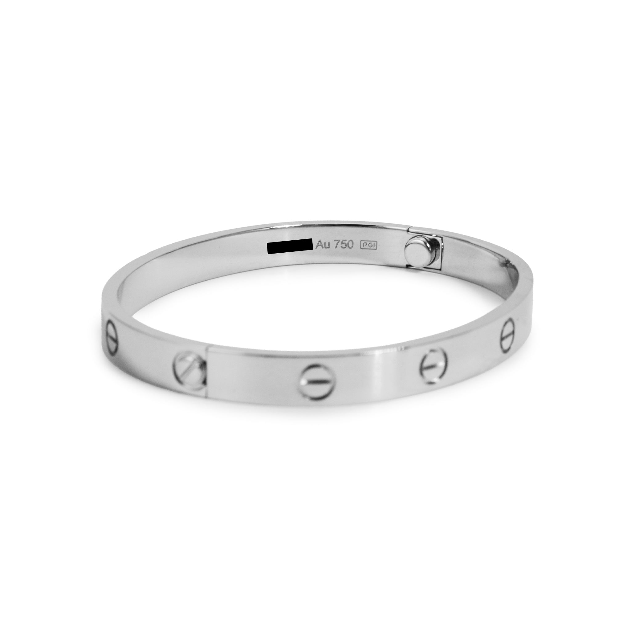 Cartier Classic Model 18K White Gold Iconic Love Bangle Bracelet