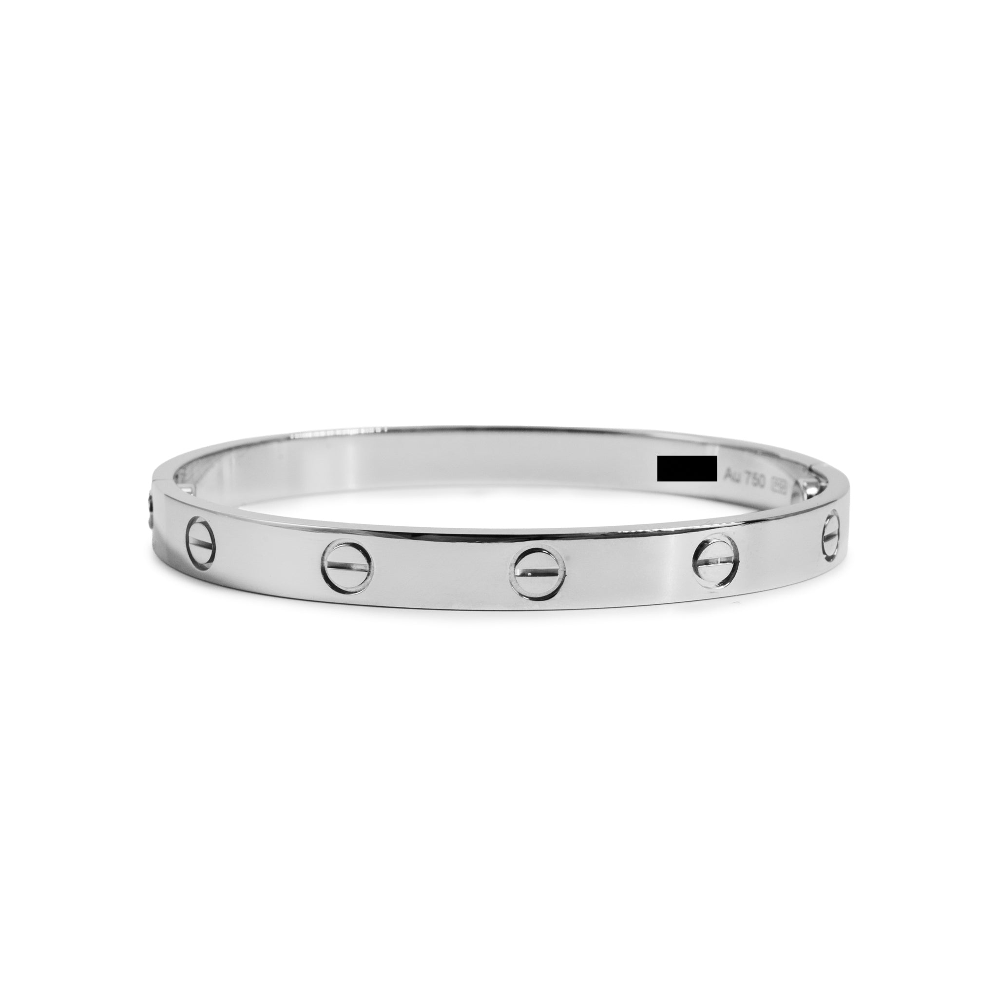 Cartier Classic Model 18K White Gold Iconic Love Bangle Bracelet