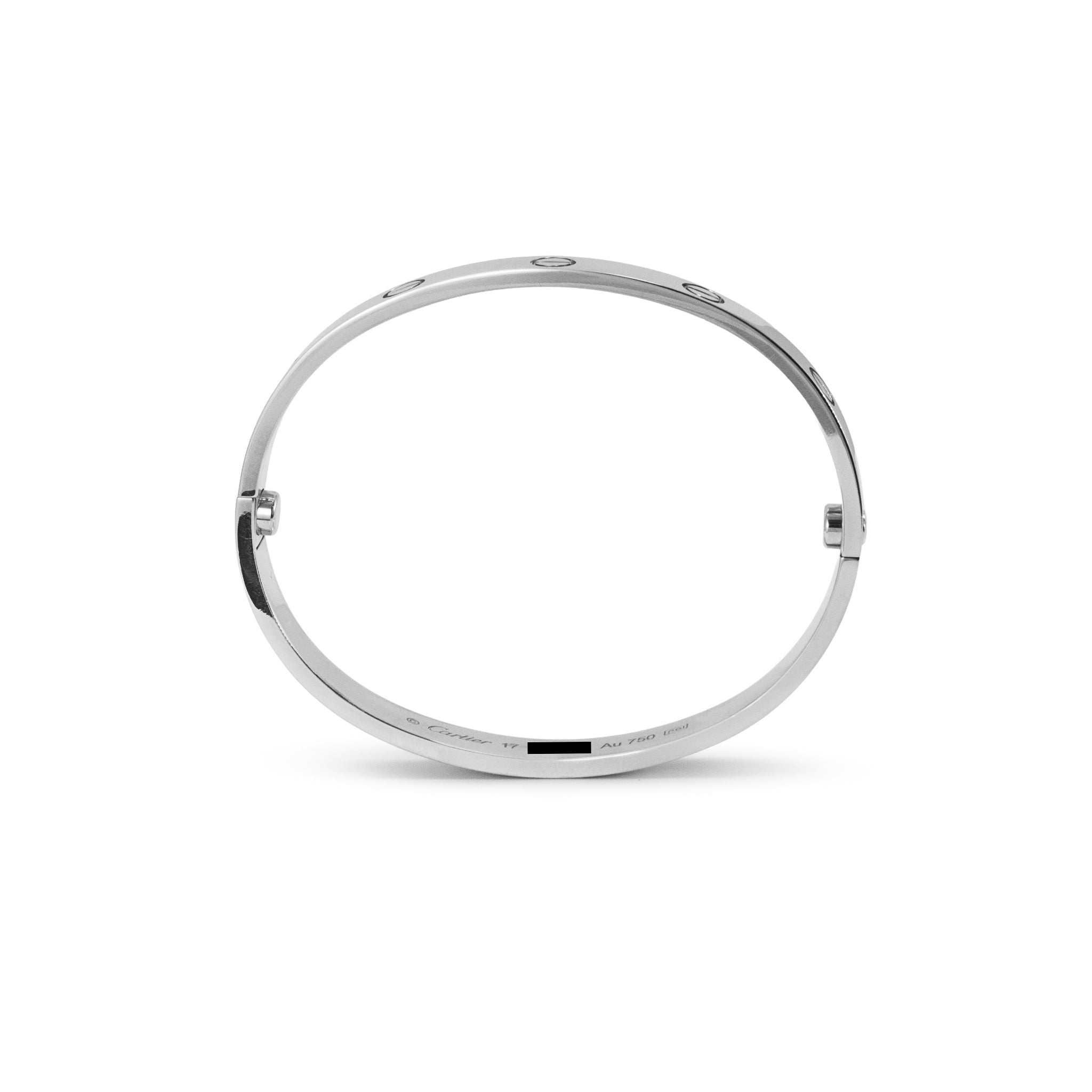 Cartier Classic Model 18K White Gold Iconic Love Bangle Bracelet