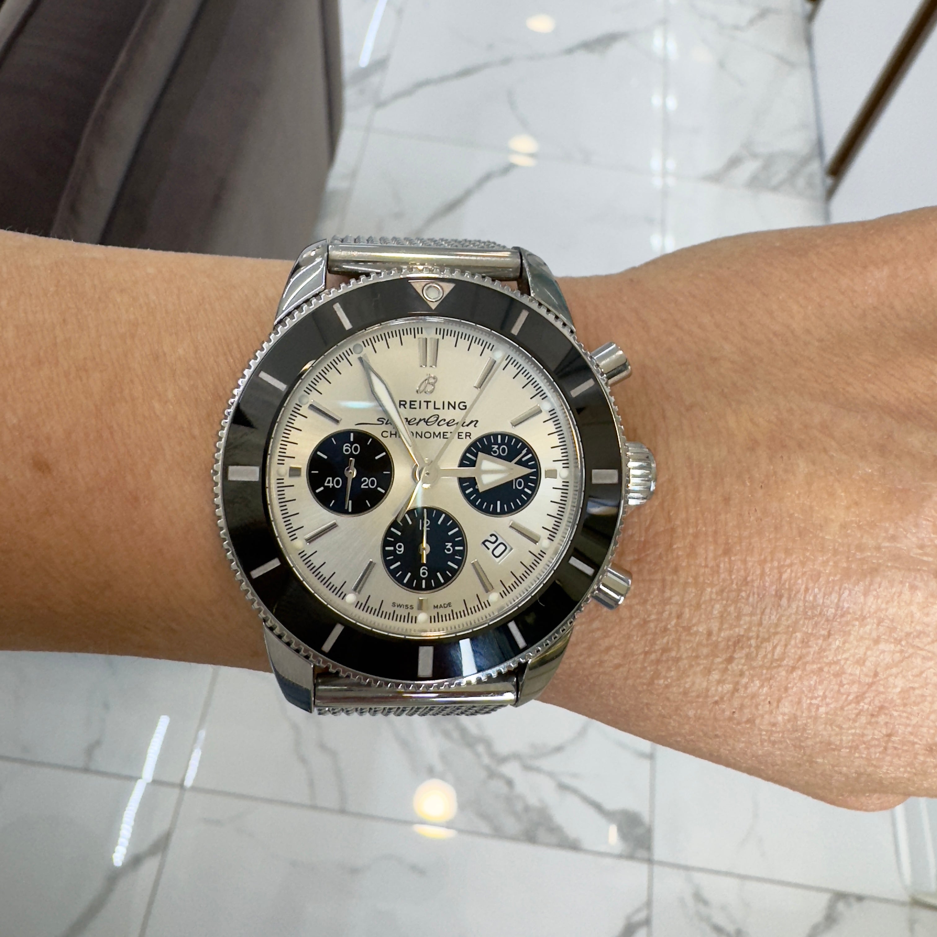 2022 Breitling Superocean Heritage 44MM AB0162 B01 Chronograph 44 Steel Watch