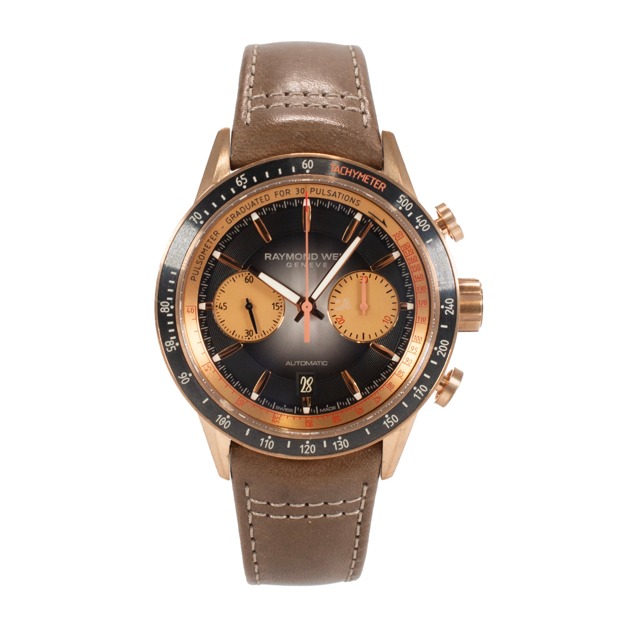 Raymond Weil Freelancer Chronograph 43.5mm Bronze Limited Edition 248/300 Watch