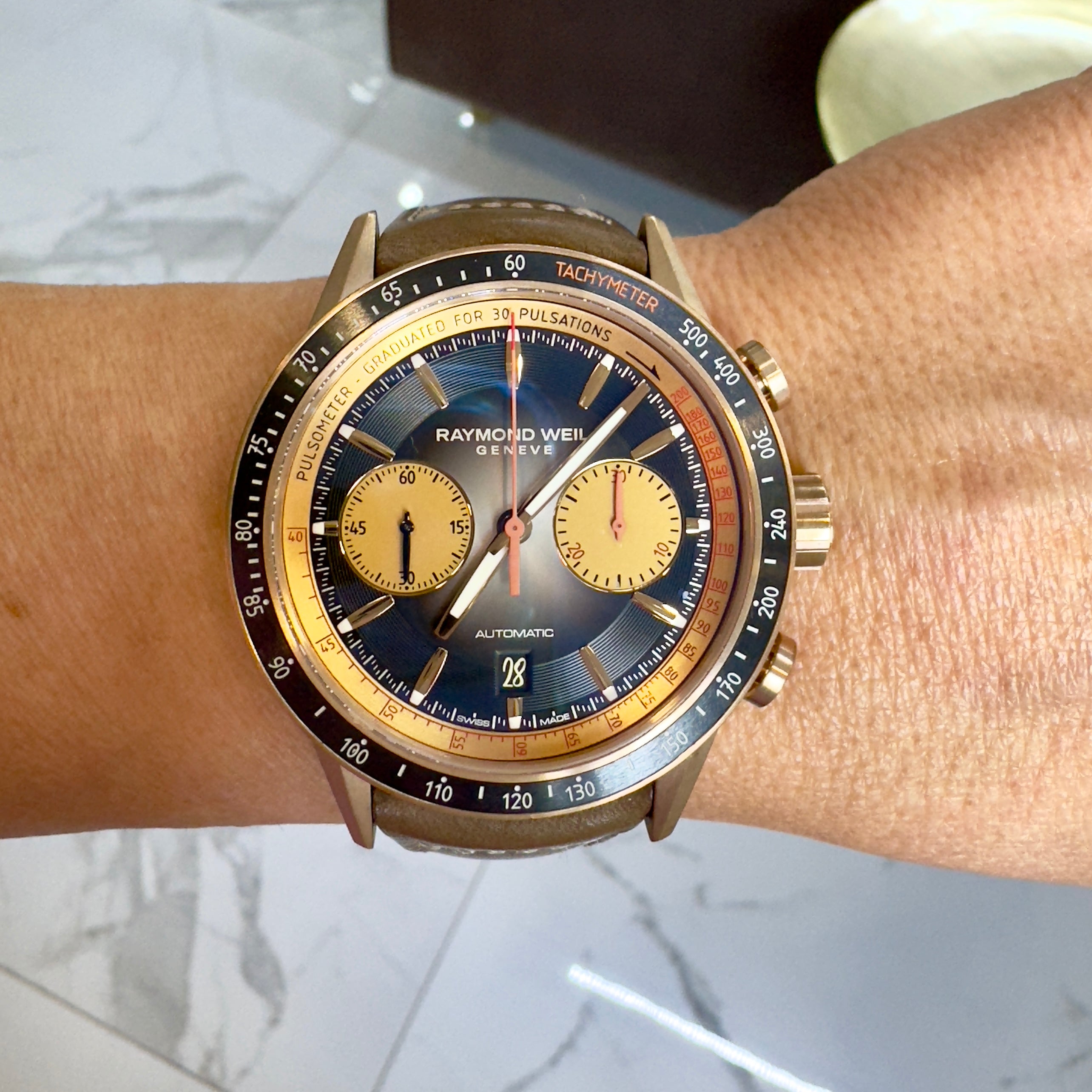 Raymond Weil Freelancer Chronograph 43.5mm Bronze Limited Edition 248/300 Watch