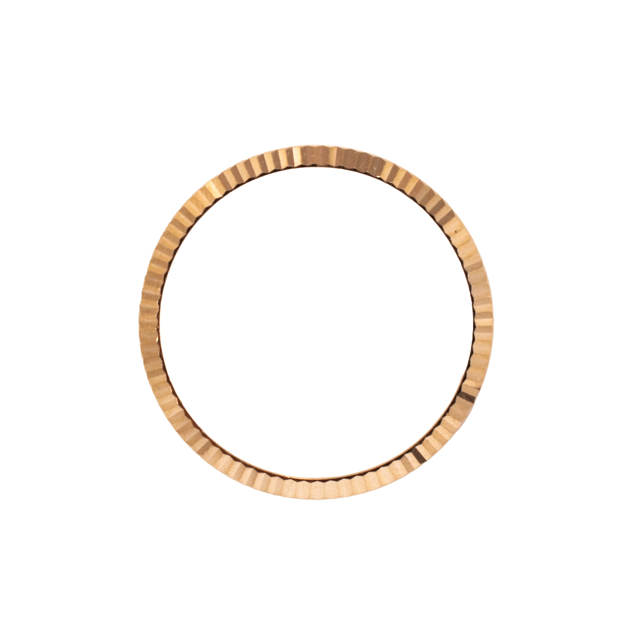 Rolex 18K Rose Pink Gold Fluted Factory 36MM Watch Bezel