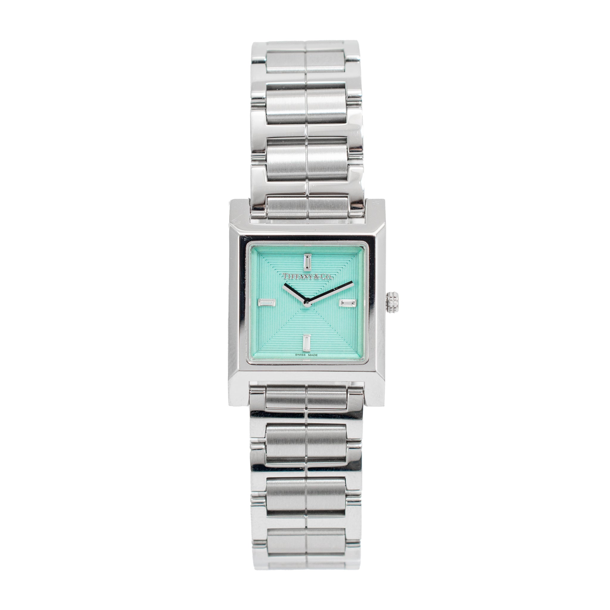 2023 Tiffany & Co. Union Square 20MM Baguette Diamond Steel Quartz Watch