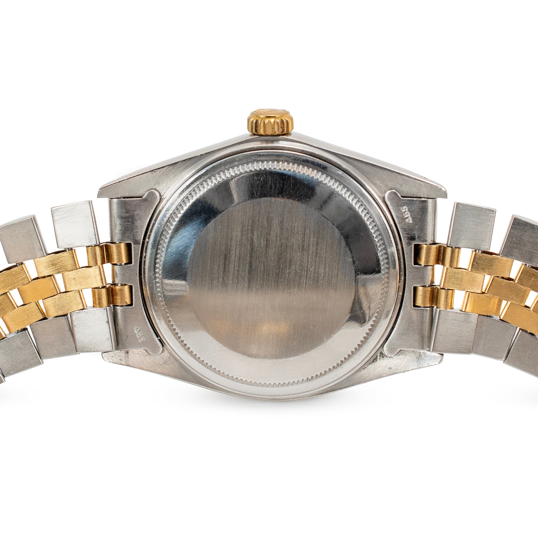 Rolex Datejust 36MM 16013 Gold Dial Jubilee Fluted 18K Yellow Gold Steel Watch