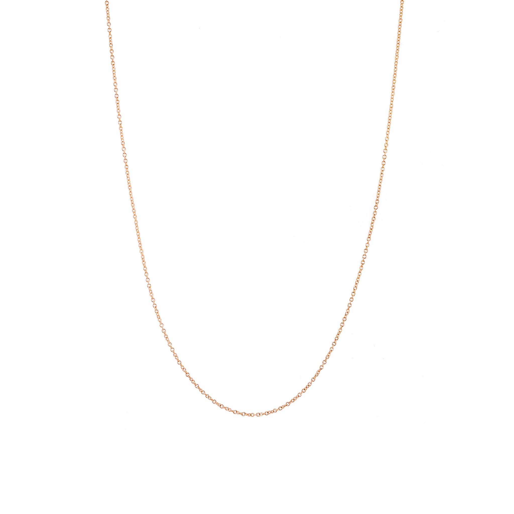 Ladies Tiffany & Co. Elsa Peretti 18K Rose Gold Cable Chain Necklace