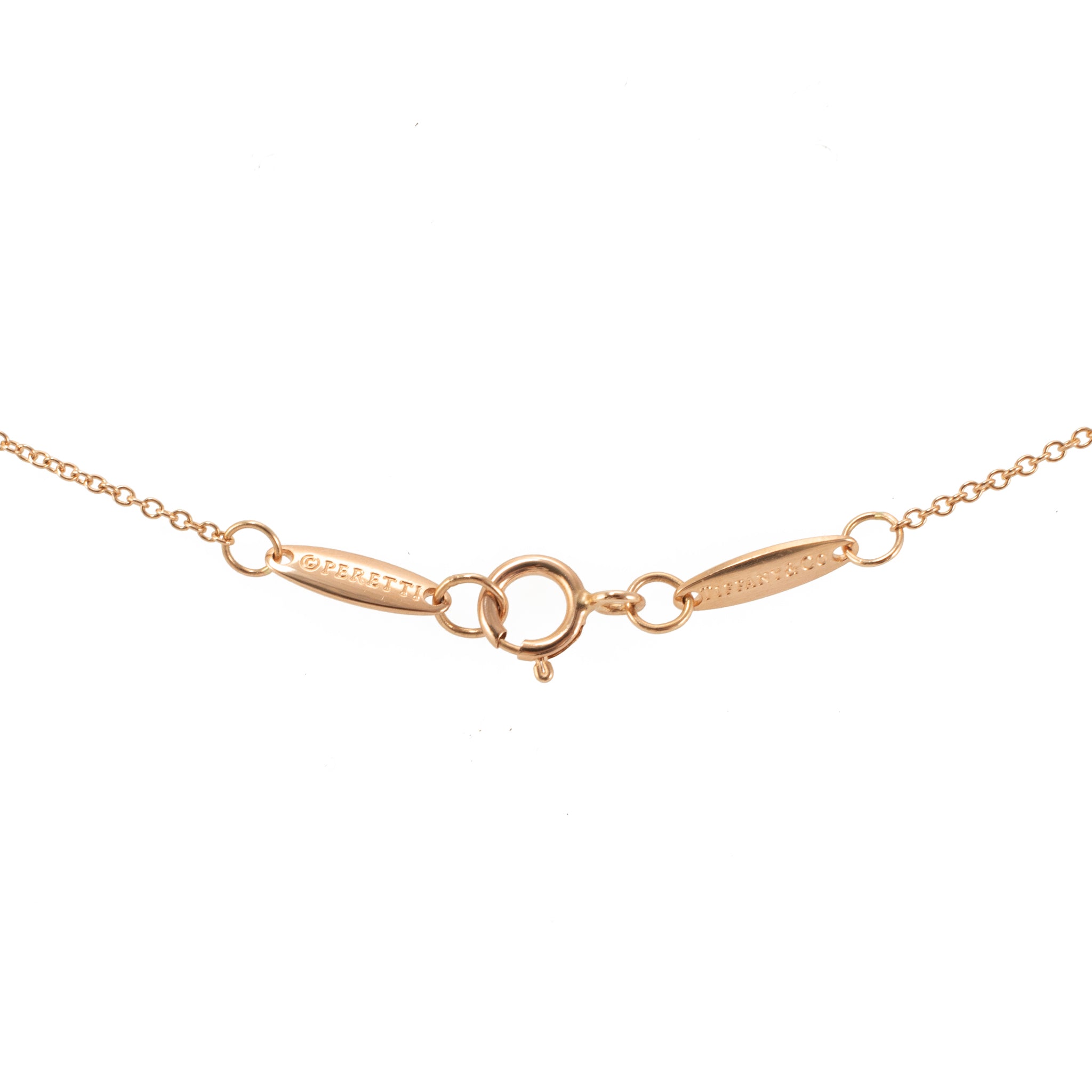 Ladies Tiffany & Co. Elsa Peretti 18K Rose Gold Cable Chain Necklace