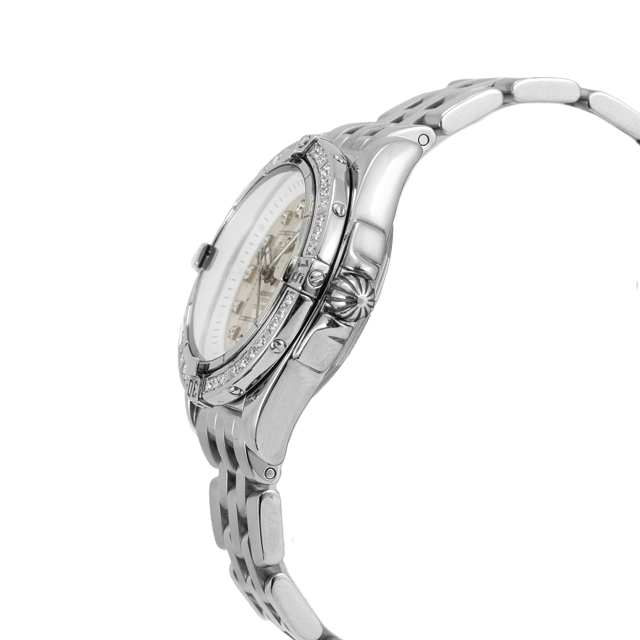 Breitling Cockpit Lady 32MM A71356 Diamond Mop Stainless Steel Watch