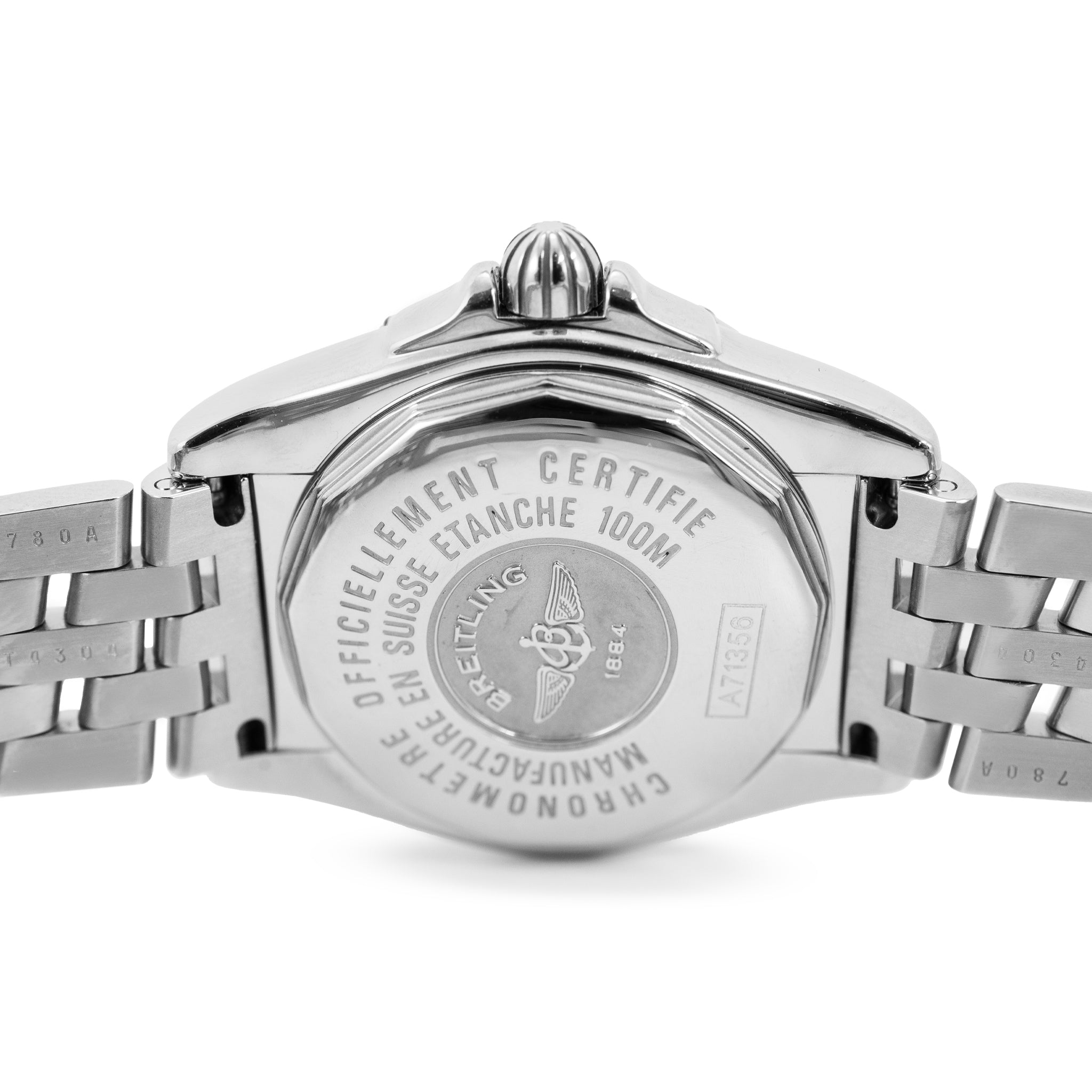 Breitling Cockpit Lady 32MM A71356 Diamond Mop Stainless Steel Watch