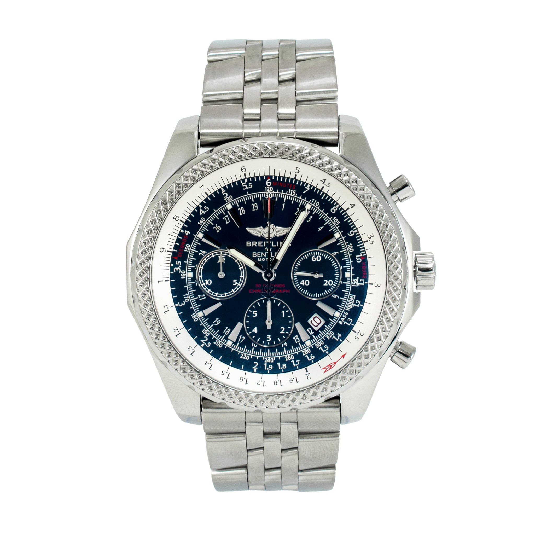 Breitling Bentley Motors 48MM A25362 Chronograph Blue Stainless Steel Watch