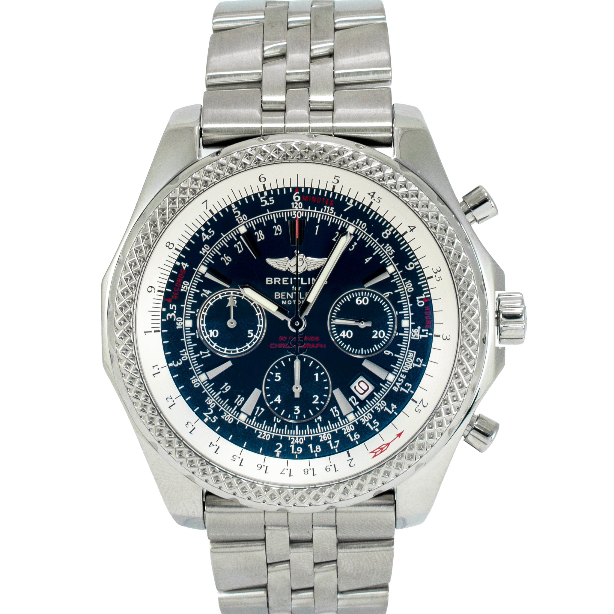 Breitling Bentley Motors 48MM A25362 Chronograph Blue Stainless Steel Watch