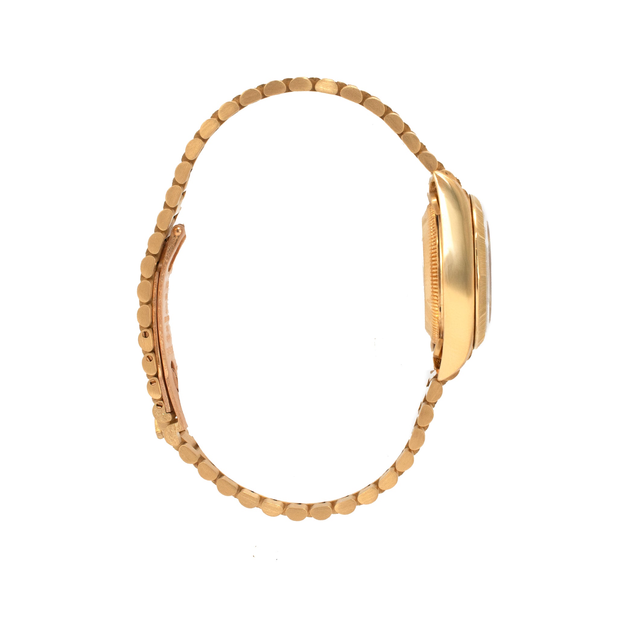 Ladies Vintage Rolex Datejust 26MM 69278 18K Gold Bark Black President Watch