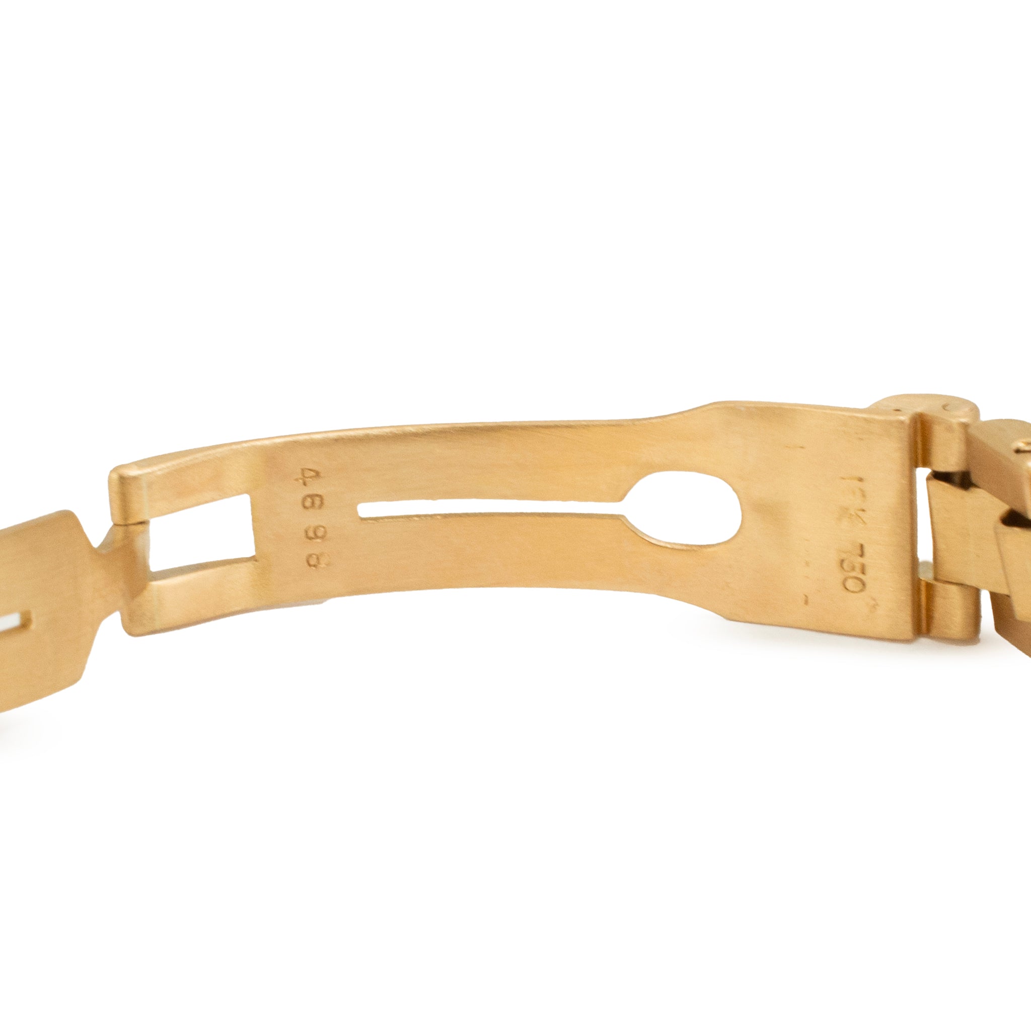 Ladies Rolex Datejust 26MM 6917 Silver Diamond Bezel President 18K Gold Watch