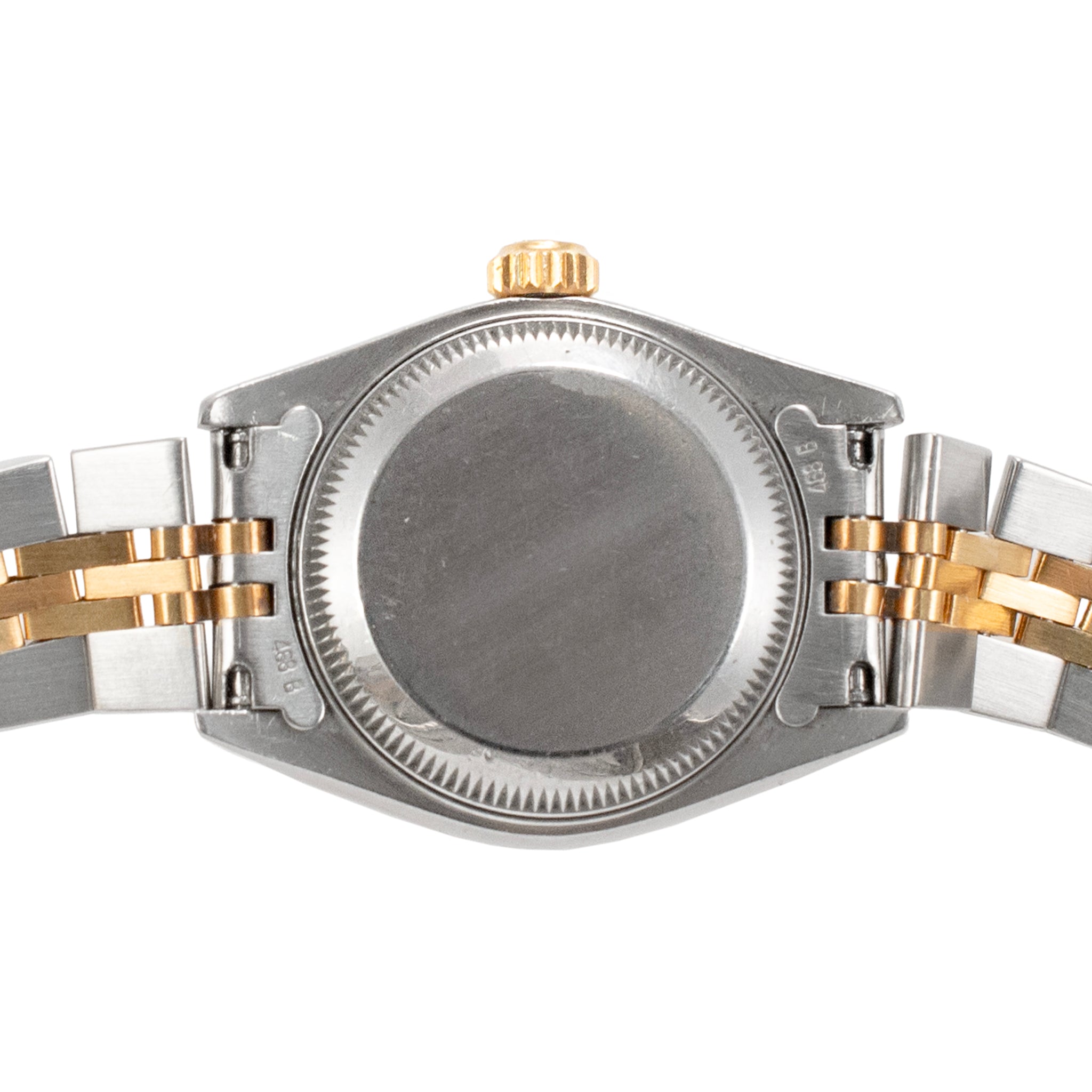 Rolex Lady Datejust 26MM 69173 Champagne Tapestry Dial Jubilee Gold Steel Watch