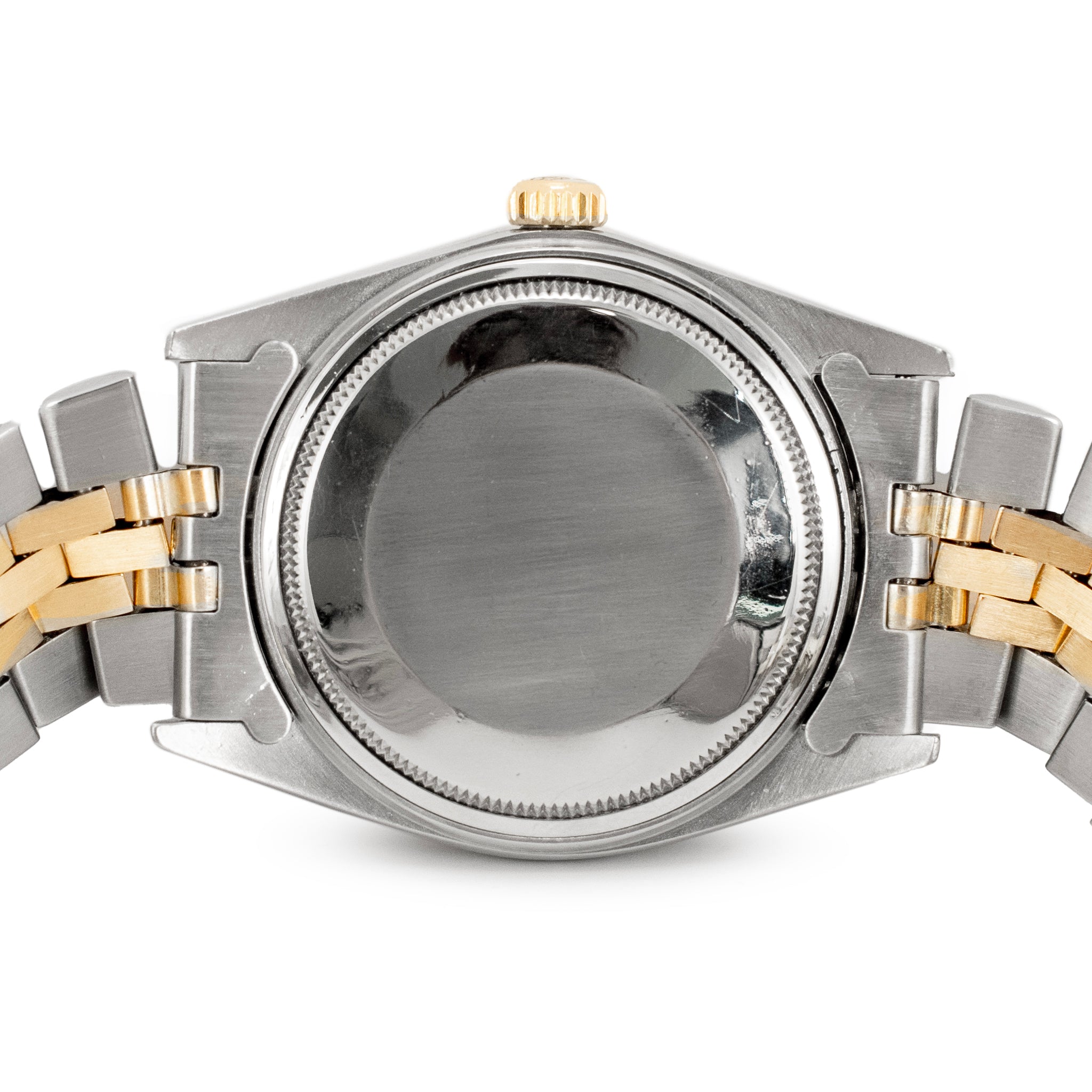 Rolex Datejust 36MM 16030 Fluted Bezel Two Tone Yellow Gold Steel Watch