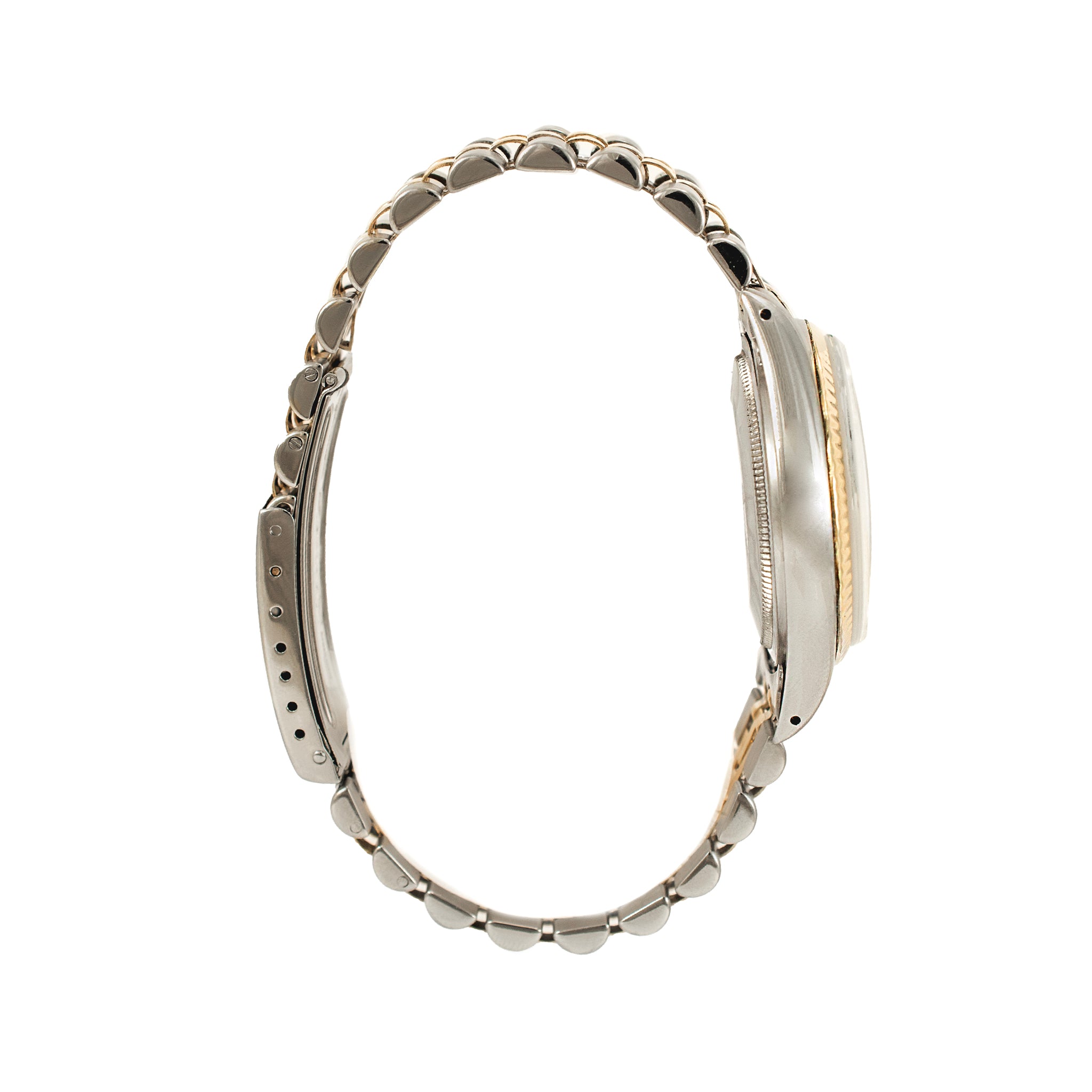 Rolex Datejust 36MM 16030 Fluted Bezel Two Tone Yellow Gold Steel Watch