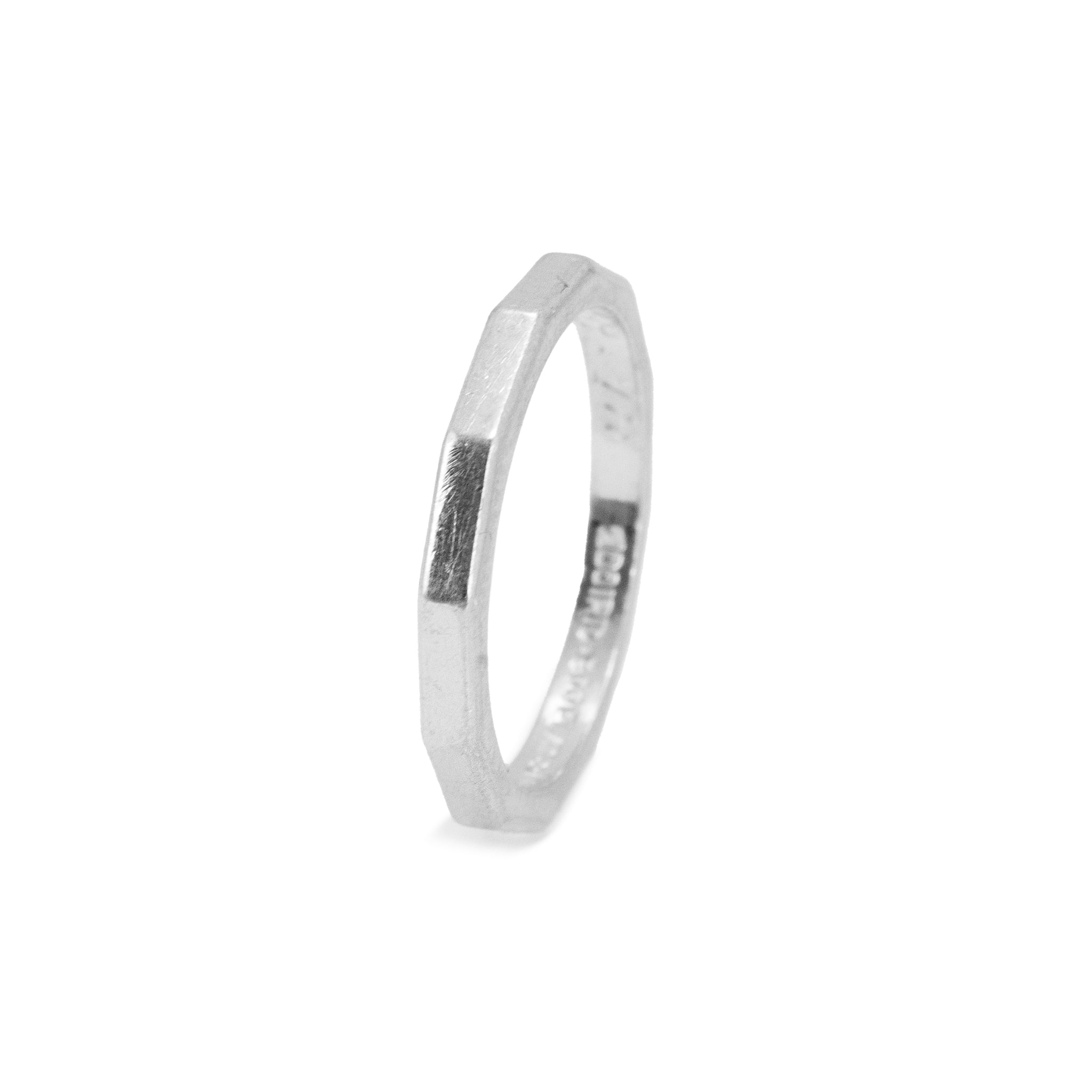 Vintage 1948 Tiffany & Co. 900 Platinum Iridium Faceted Wedding Band R